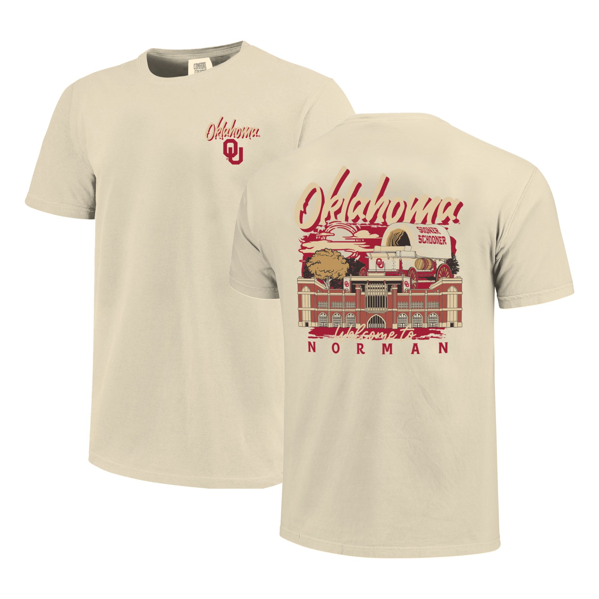 Image One Men's Oklahoma Sooners Campus Stack T-Shirt