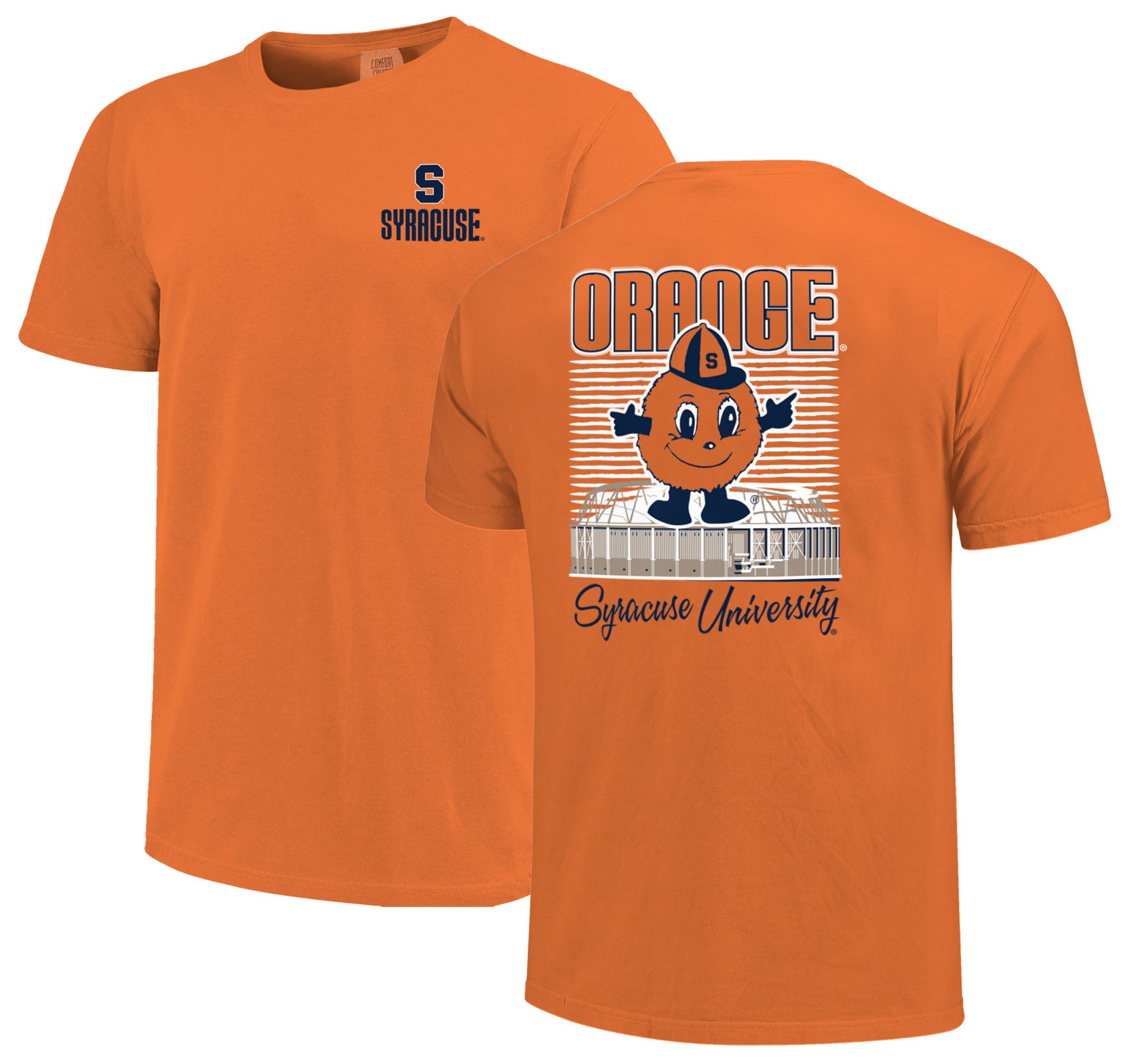 Image One Men's Syracuse Orange Burnt Orange Drop Shadow T-Shirt