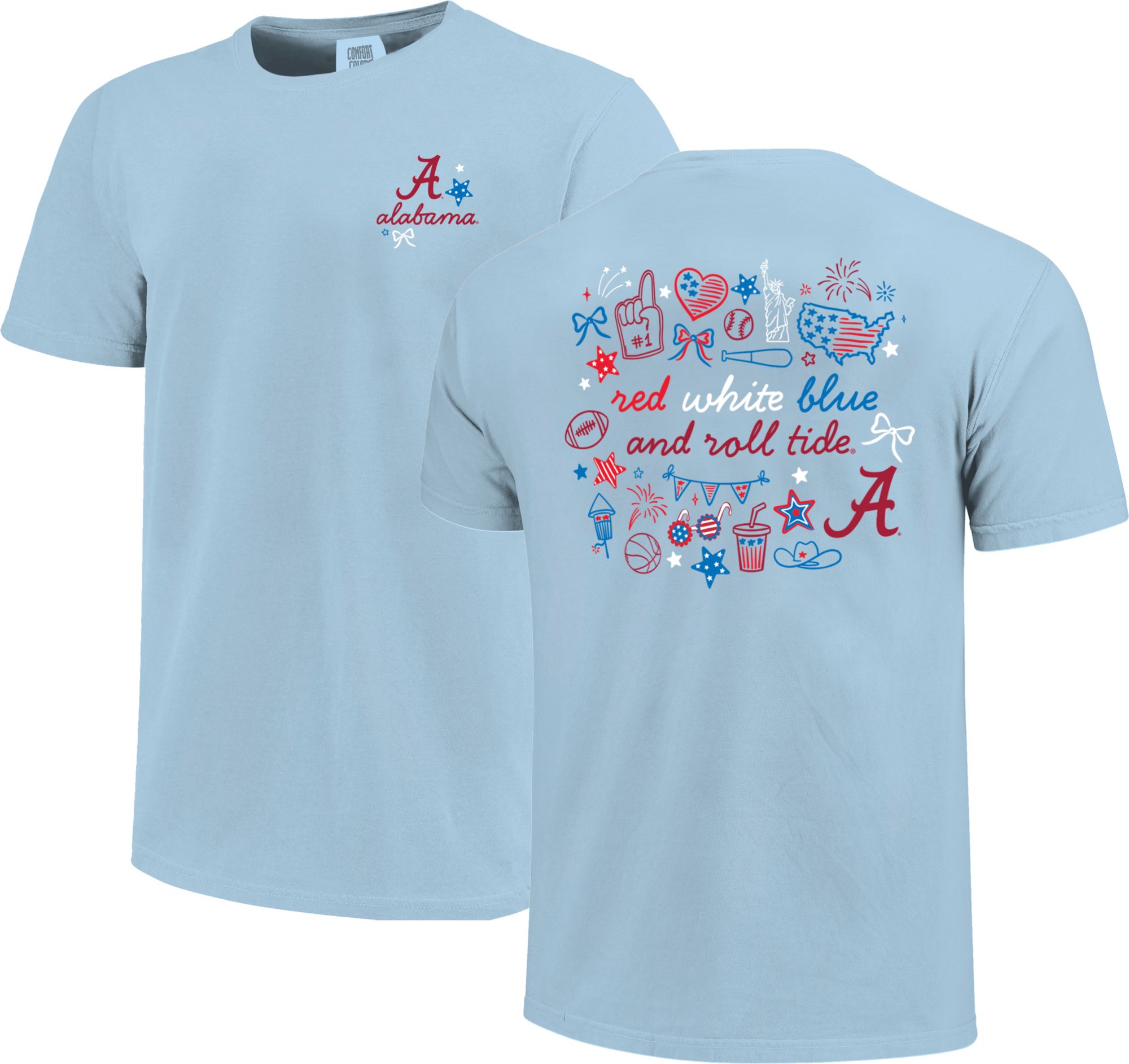 Image One Women's Alabama Crimson Tide Americana T-Shirt