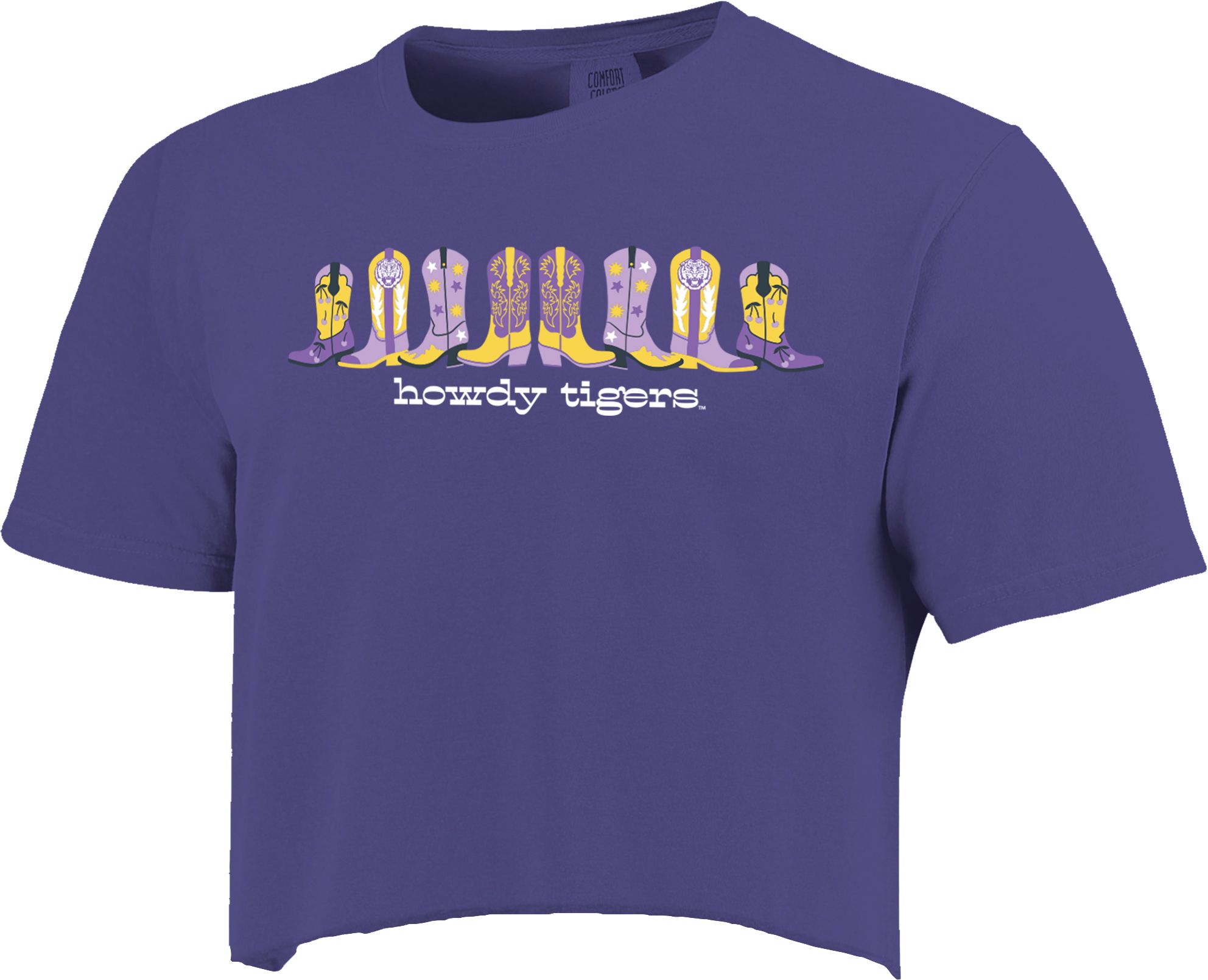 Image One Women's LSU Tigers Grape Line Dance T-Shirt