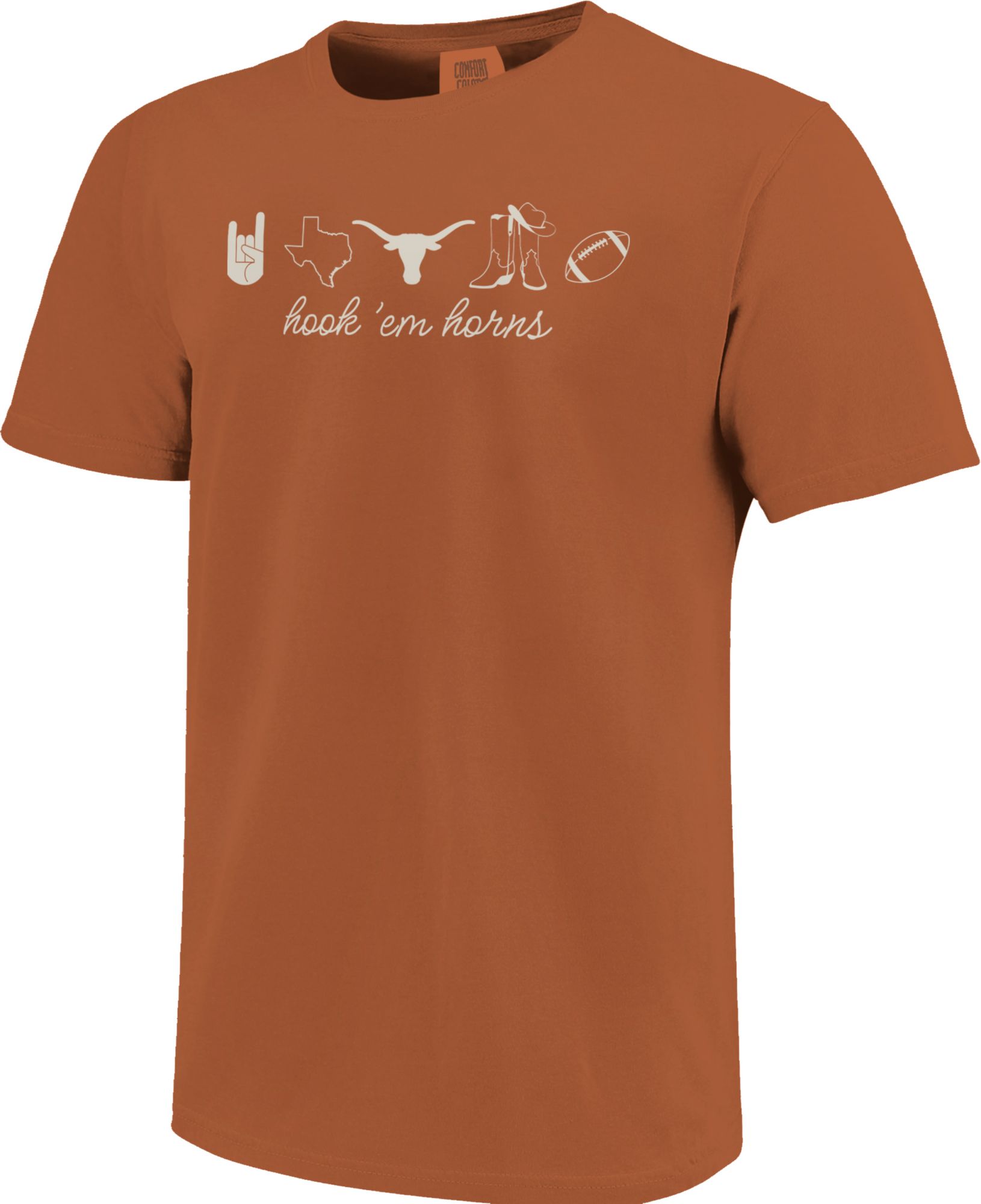 Image One Women's Texas Longhorns Yam Simple Elements T-Shirt