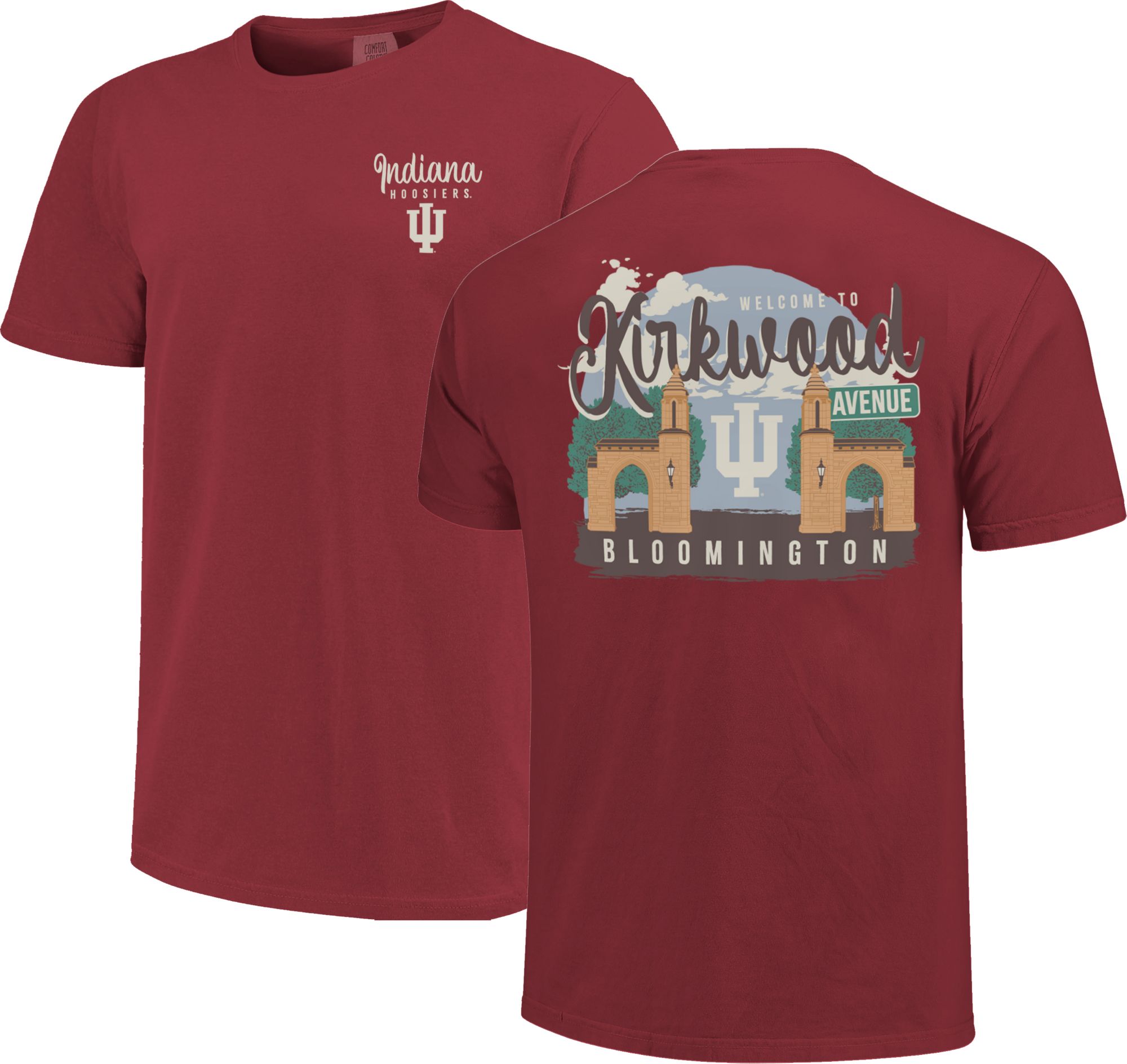 Image One Women's Indiana Hoosiers Campus Street T-Shirt, XL, Red