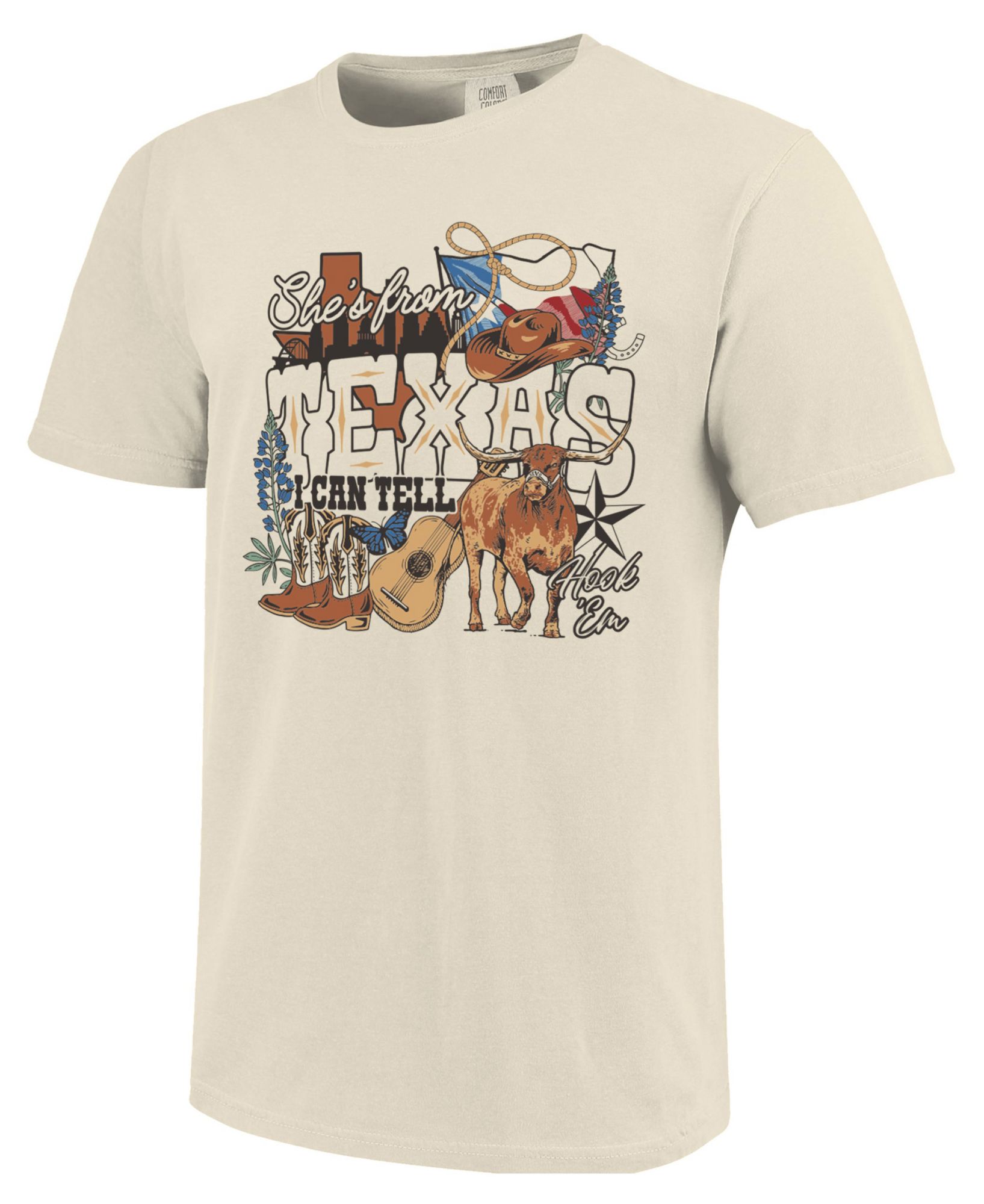 Image One Women's Texas Longhorns Collage T-Shirt