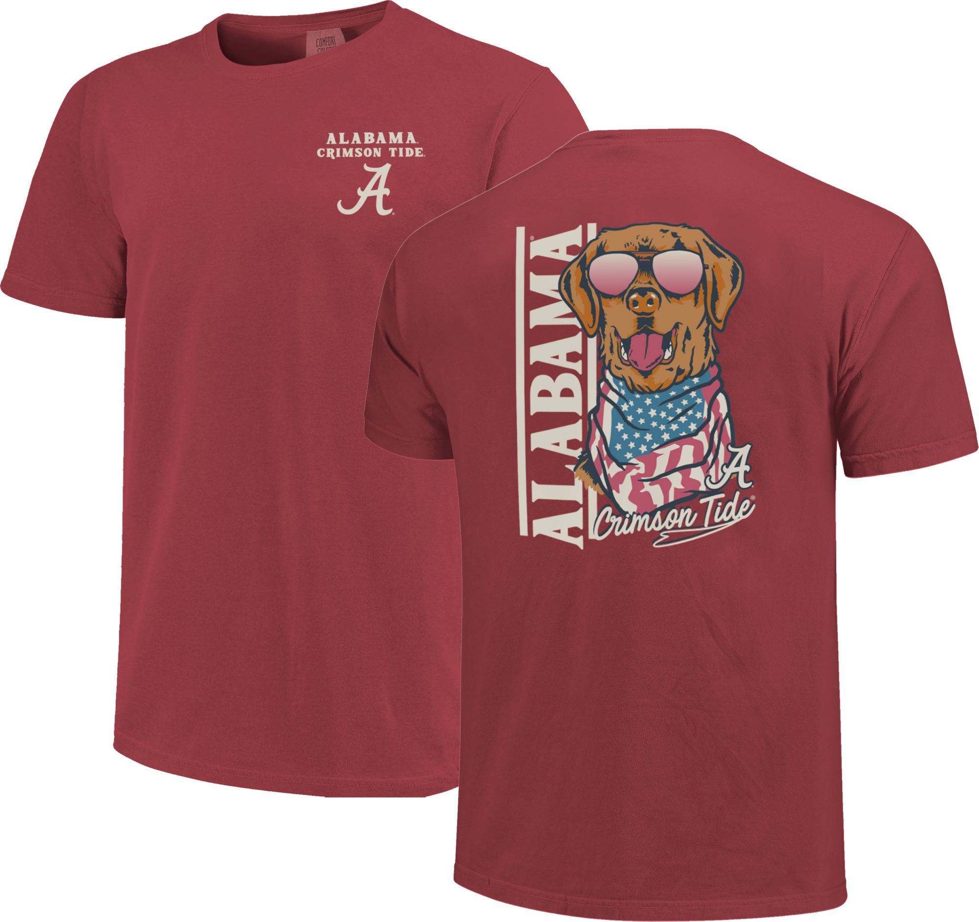 Image One Youth Alabama Crimson Tide Crimson American Dog T-Shirt