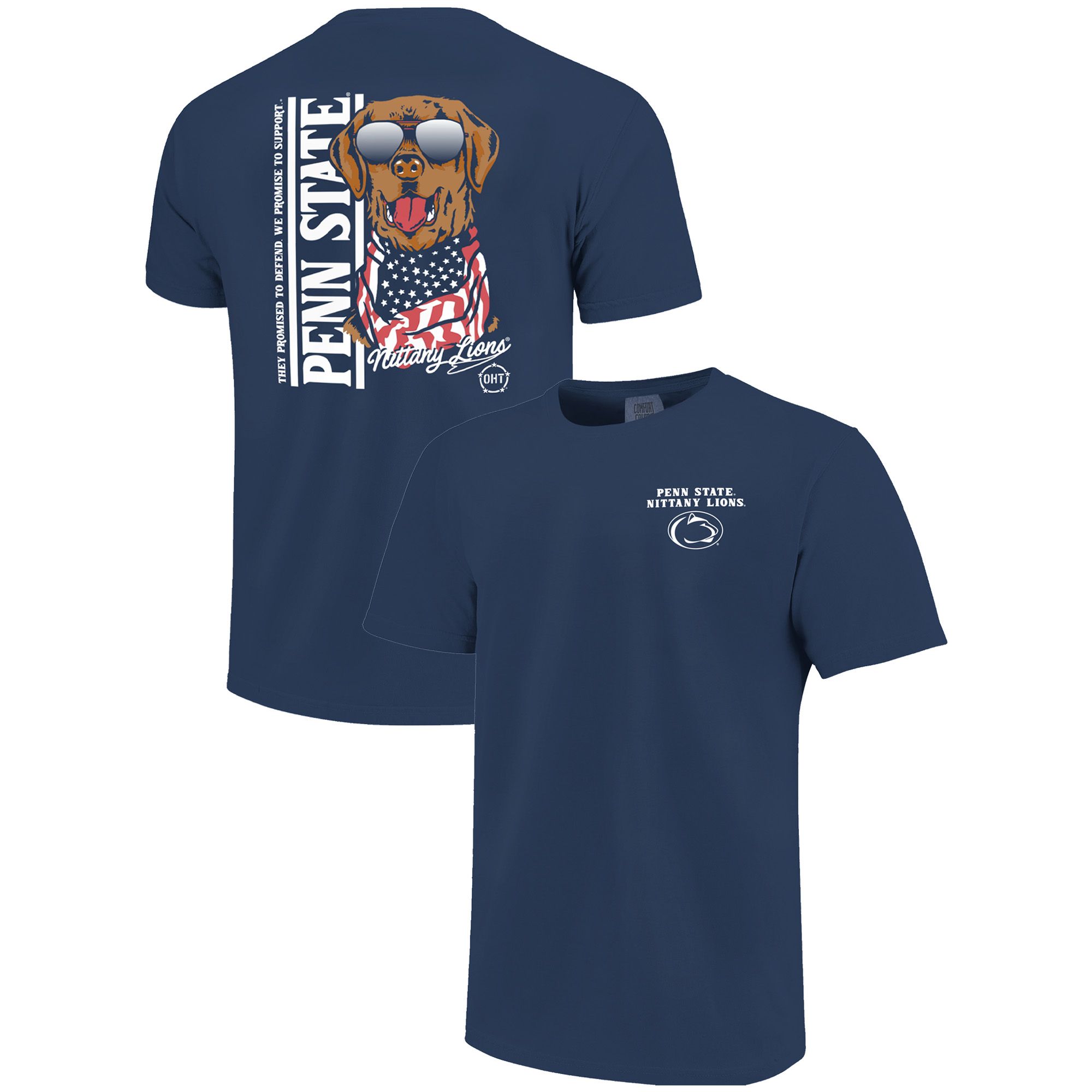 Image One Youth Penn State Nittany Lions True Navy Americana Dog T-Shirt