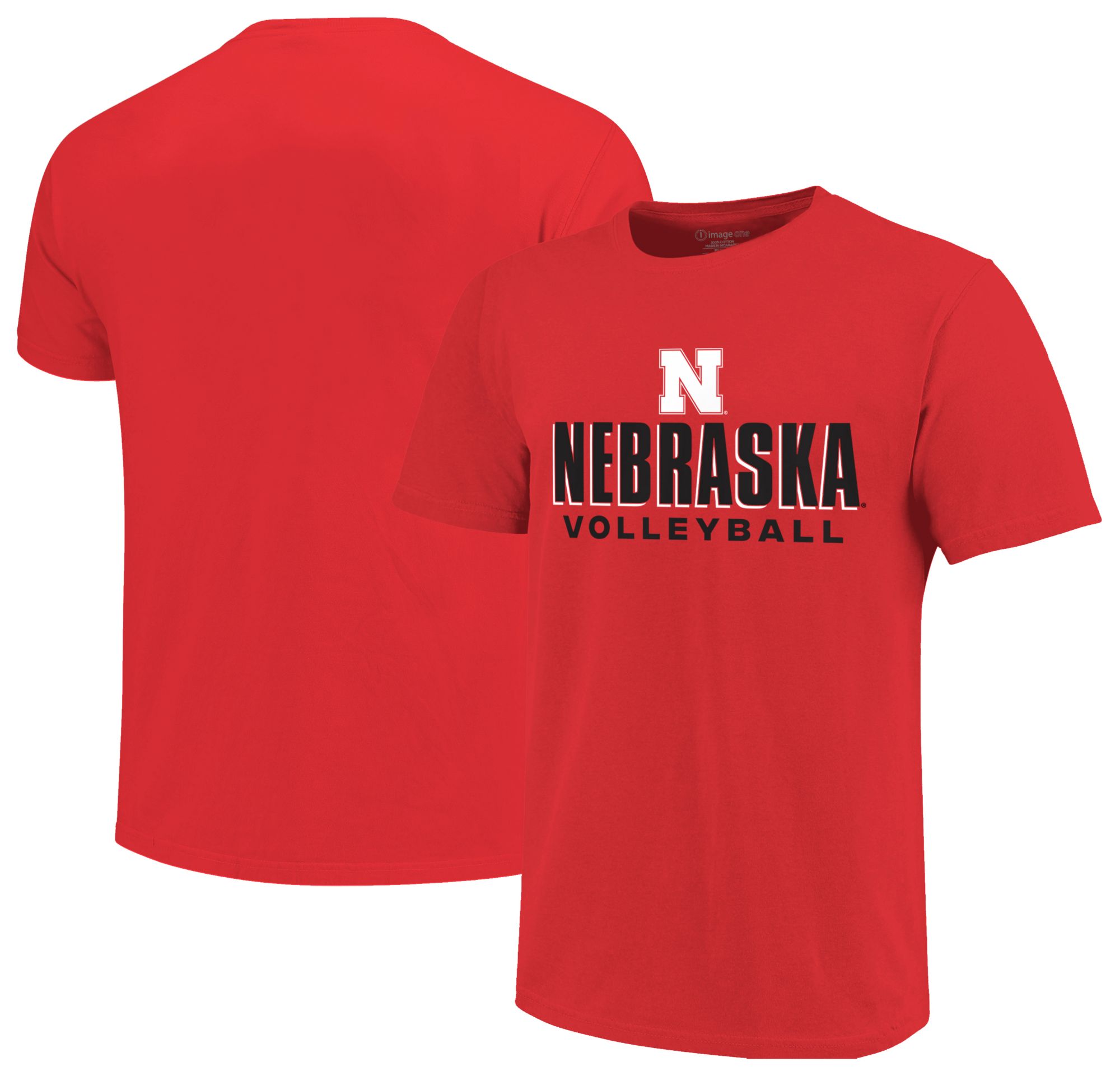 Image One Youth Nebraska Cornhuskers Red Volleyball T-Shirt