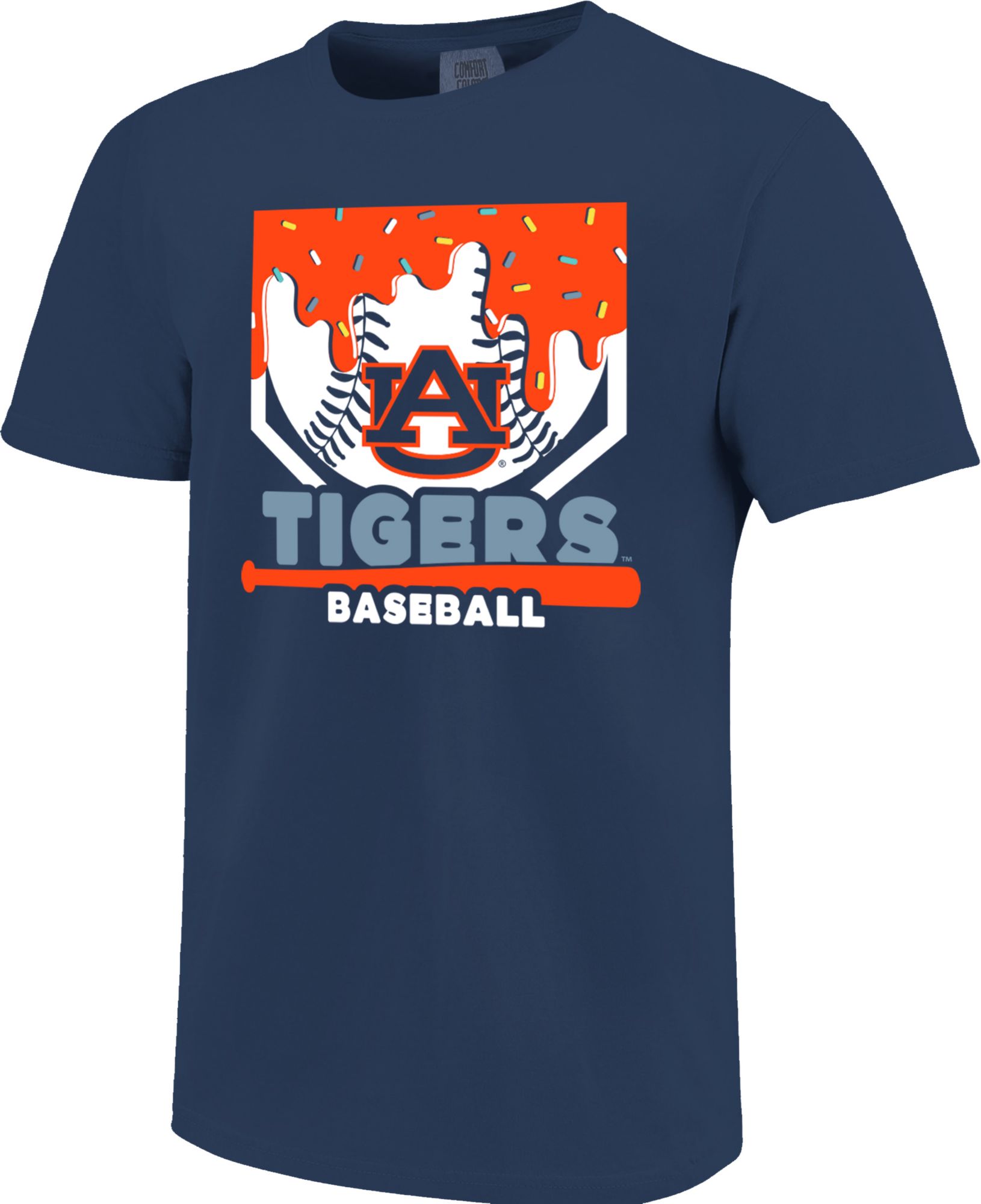 Image One Youth Auburn Tigers True Navy Home Plate Drip T-Shirt