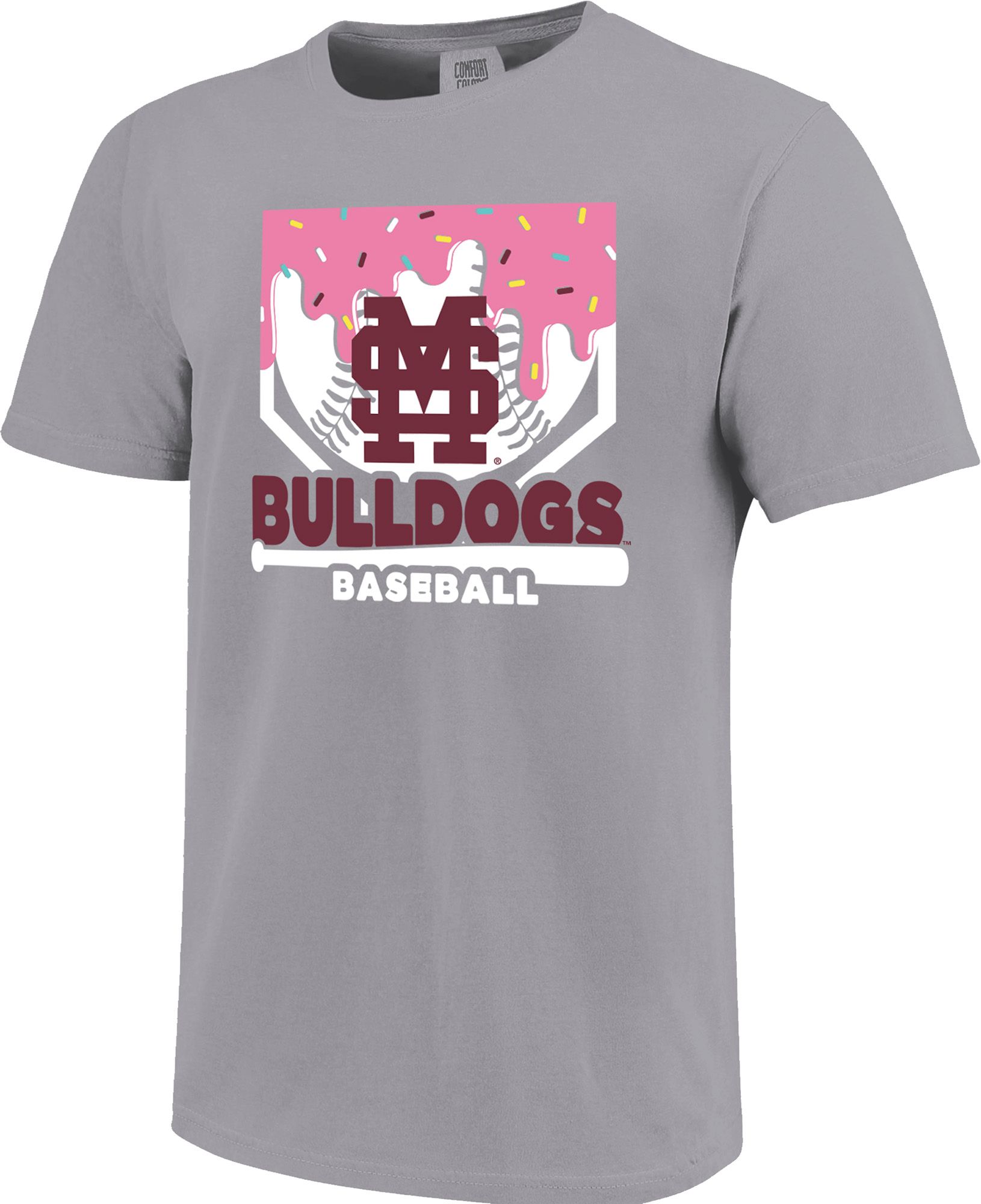 Image One Youth Mississippi State Bulldogs Granite Home Plate Drip T-Shirt