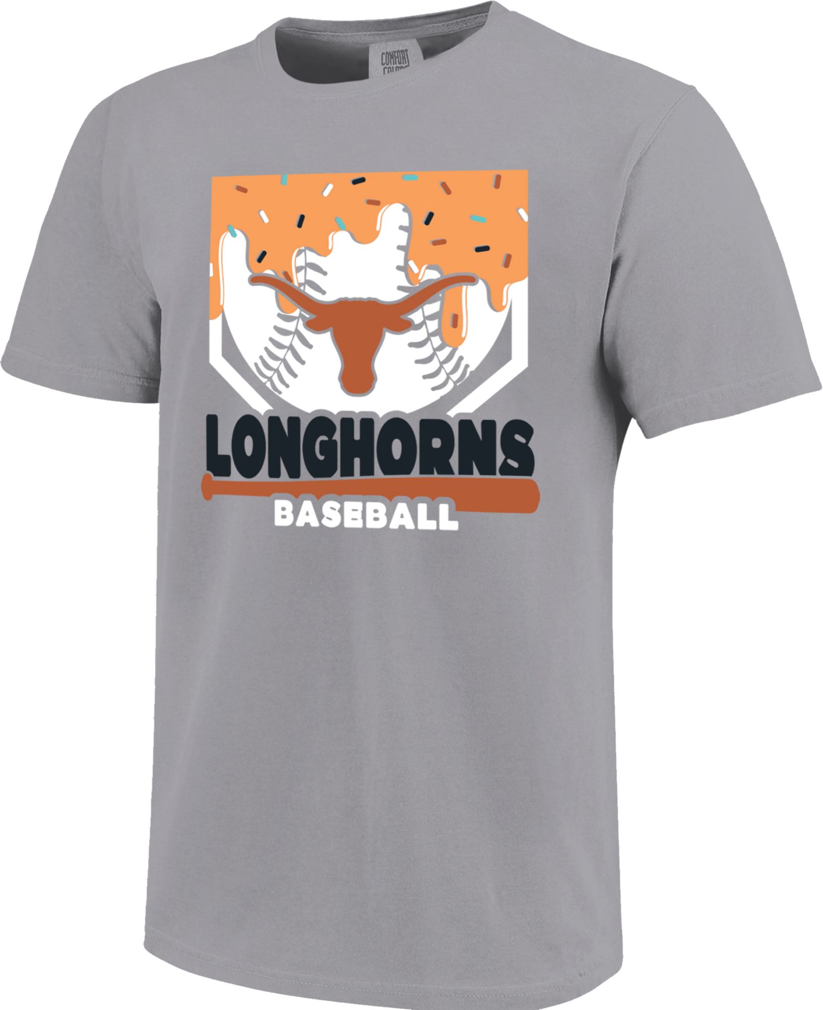 Image One Youth Texas Longhorns Granite Home Plate Drip T-Shirt