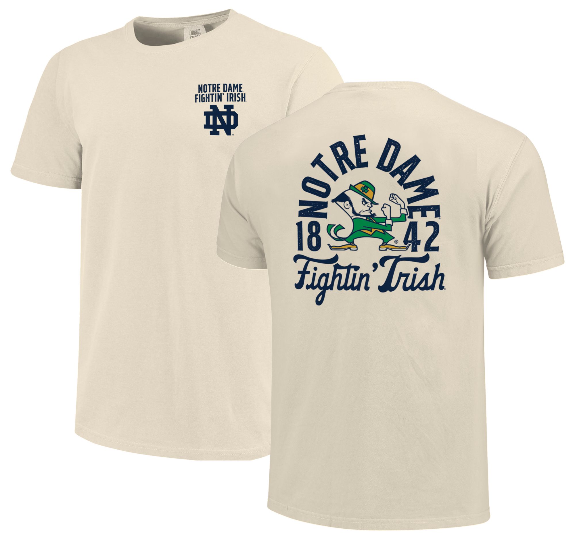 Image One Youth Notre Dame Fighting Irish Ivory Mascot T-Shirt