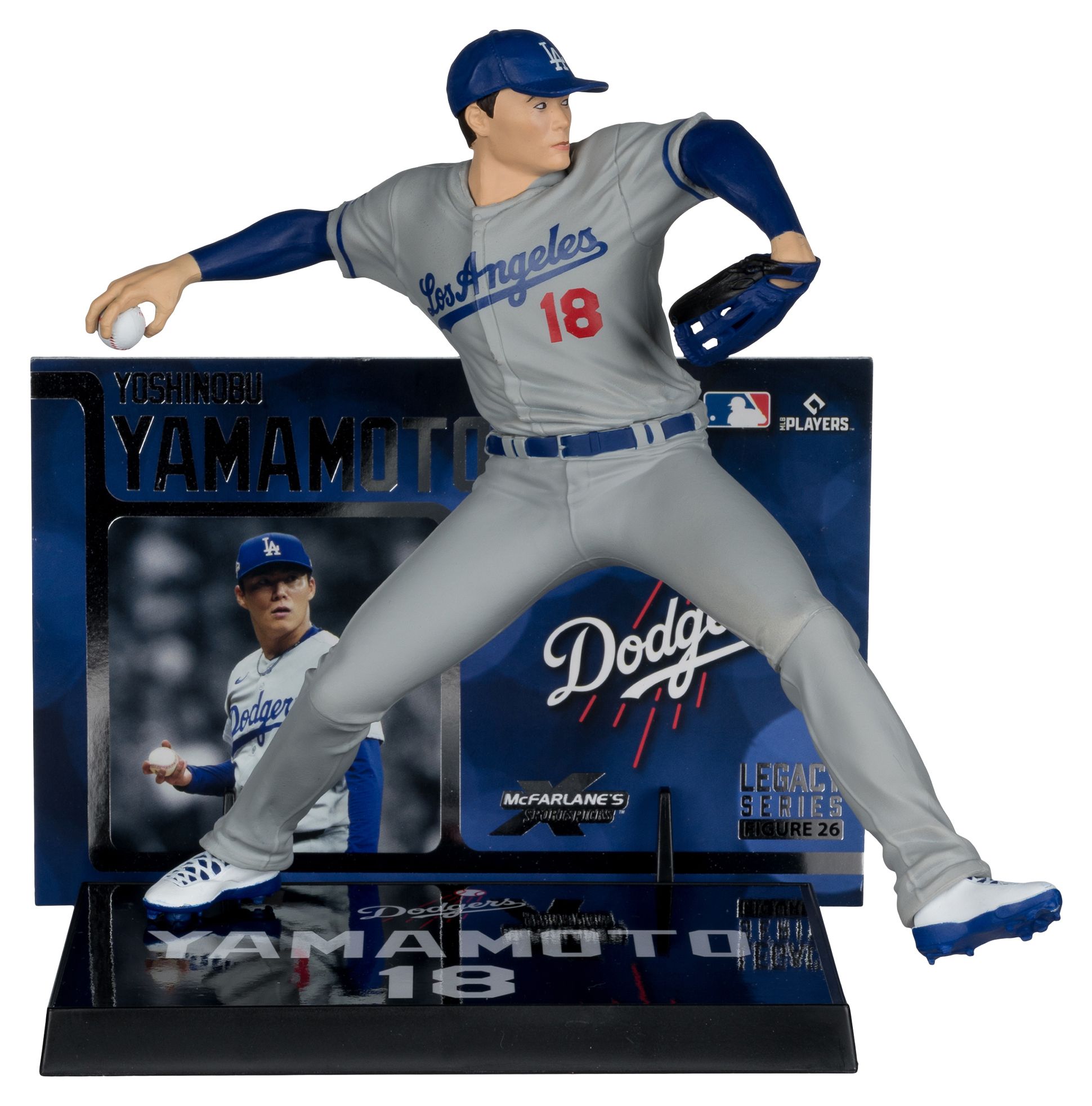 Imports Dragon Los Angeles Dodgers Yoshinobu Yamamoto Posed Figure