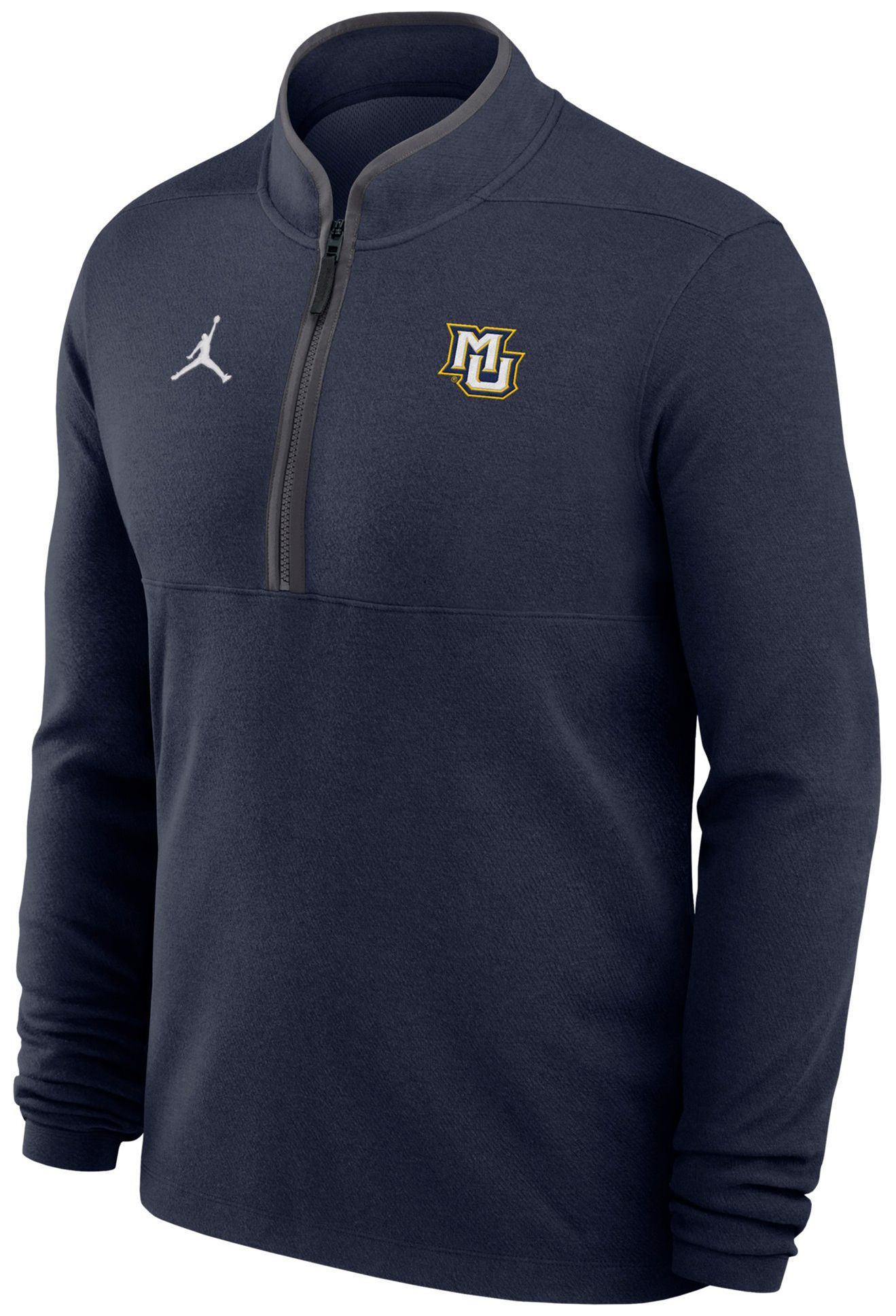 Jordan Men's Marquette Golden Eagles Navy Dri-FIT Victory 1/4 Zip Pullover