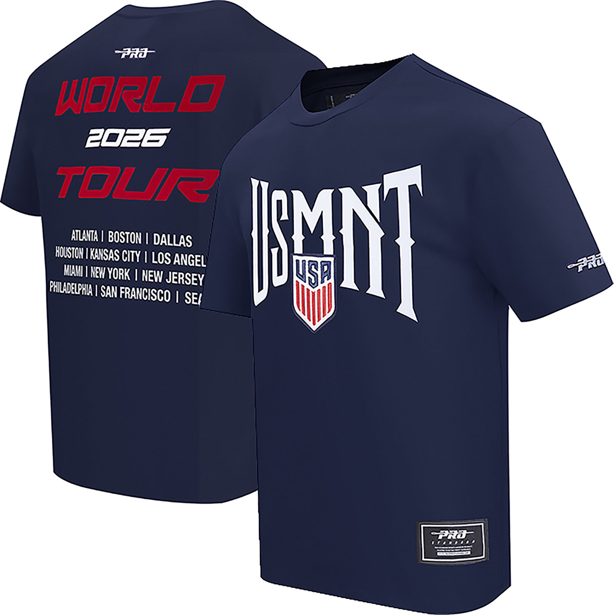 Pro Standard Adult USMNT Navy City Tour 2026 T-Shirt