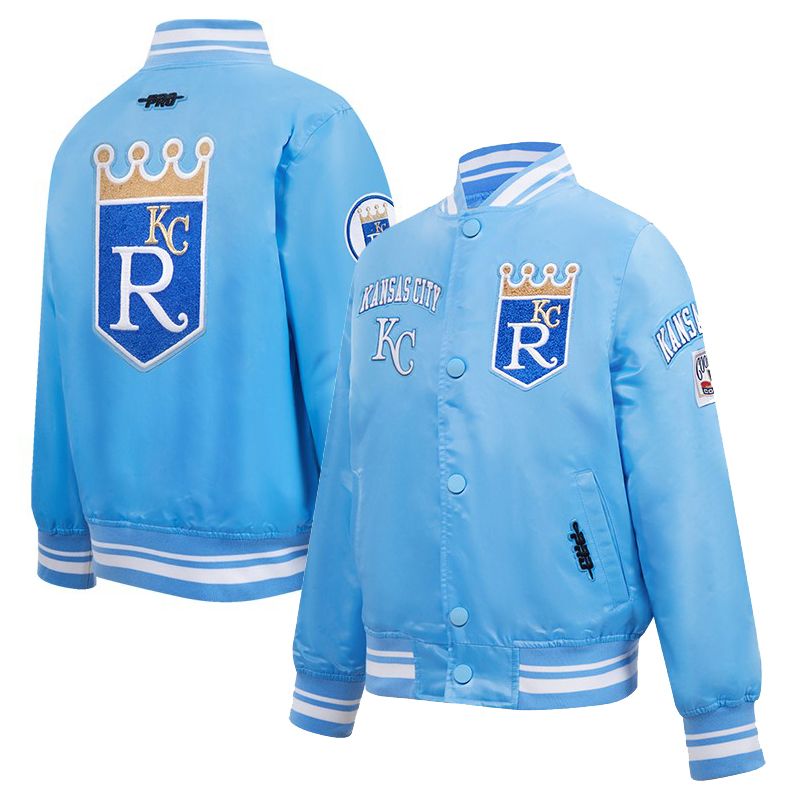 Pro Standard Boys' Kansas City Royals Royal Classic Satin Jacket
