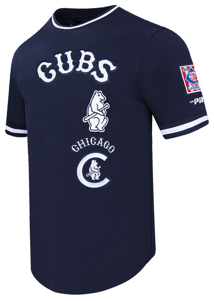 Pro Standard Men's Chicago Cubs Navy Retro Classic Double Knit T-Shirt