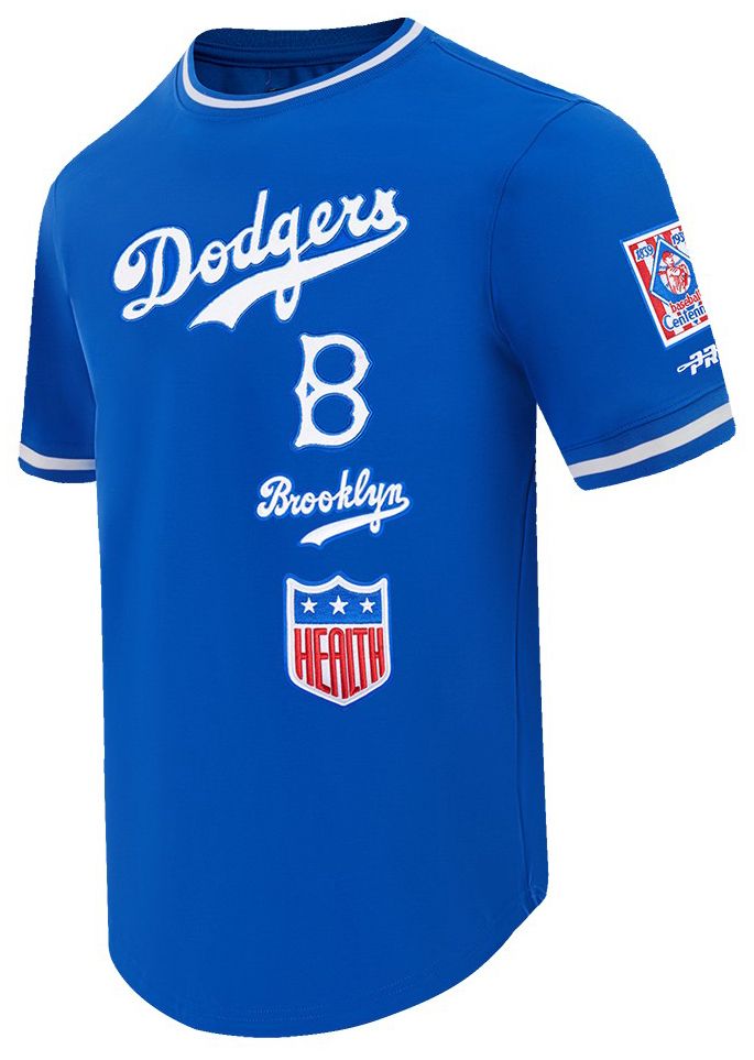 Pro Standard Men's Los Angeles Dodgers Blue Retro Classic Double Knit T-Shirt