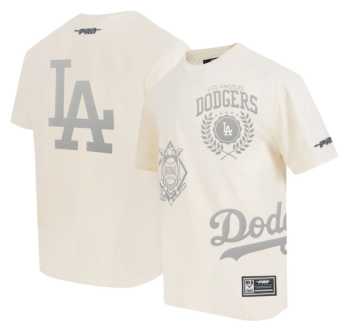 Pro Standard Men's Los Angeles Dodgers Cream Street Team T-Shirt