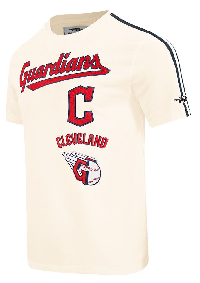 Pro Standard Men's Cleveland Guardians Cream Retro Classic T-Shirt