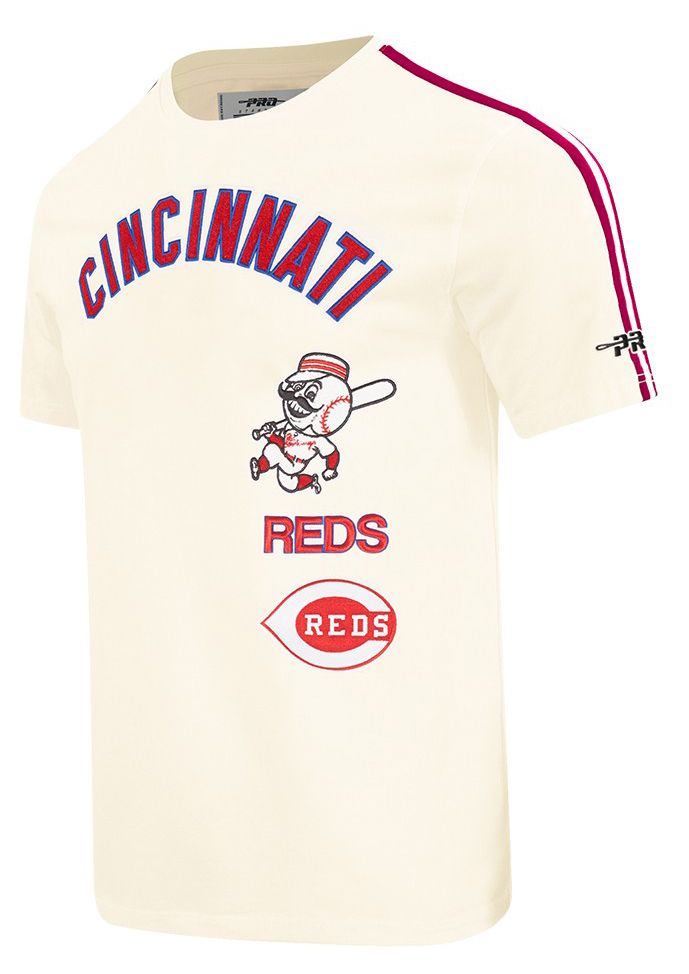 Pro Standard Men's Cincinnati Reds Cream Retro Classic T-Shirt