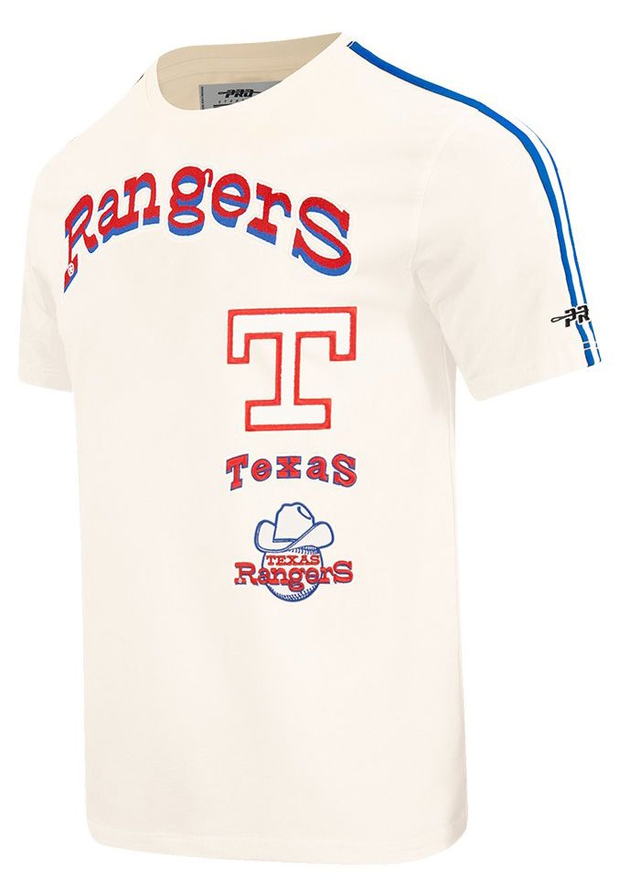 Pro Standard Men's Texas Rangers Cream Retro Classic T-Shirt