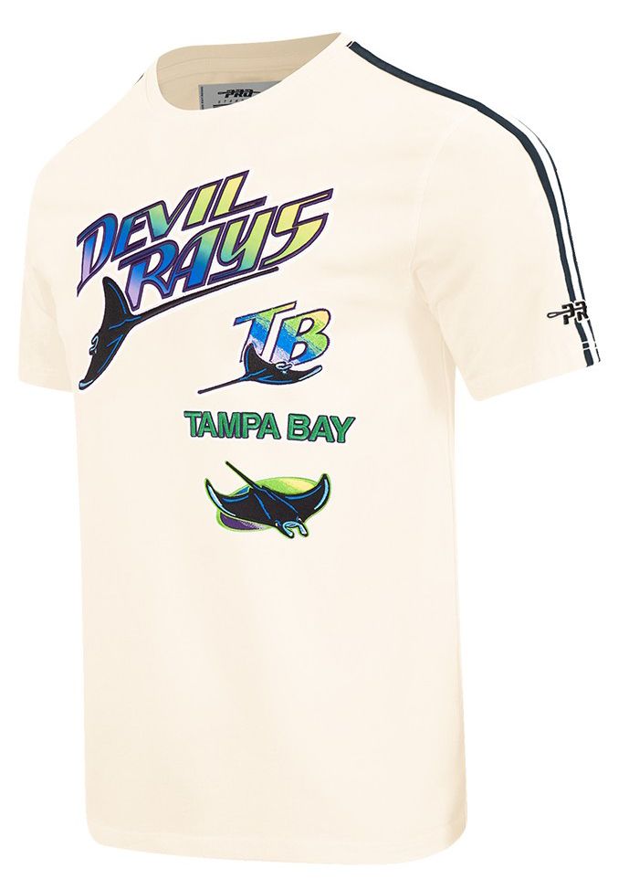 Pro Standard Men's Tampa Bay Rays Cream Retro Classic T-Shirt