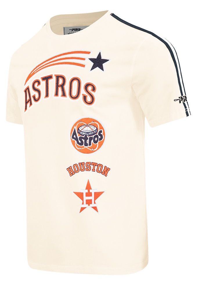 Pro Standard Men's Houston Astros Cream Retro Classic T-Shirt