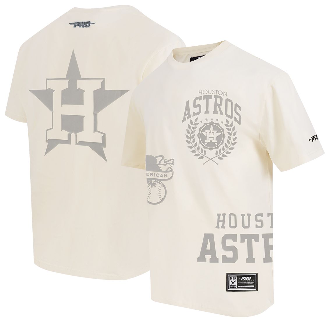Pro Standard Men's Houston Astros Cream Street Team T-Shirt