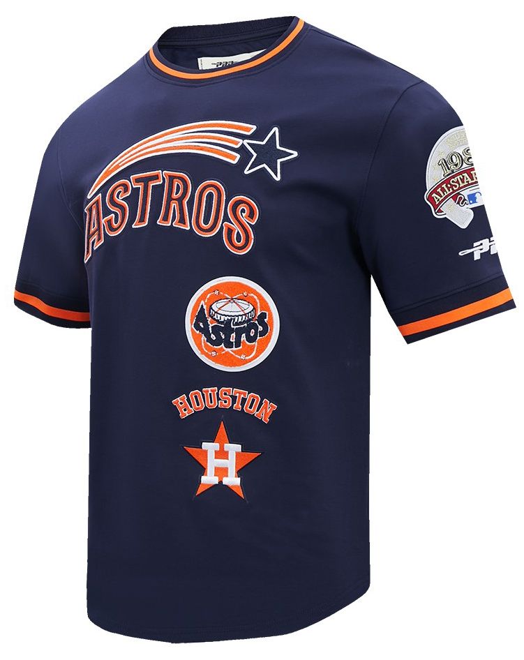 Pro Standard Men's Houston Astros Navy Retro Double Knit T-shirt