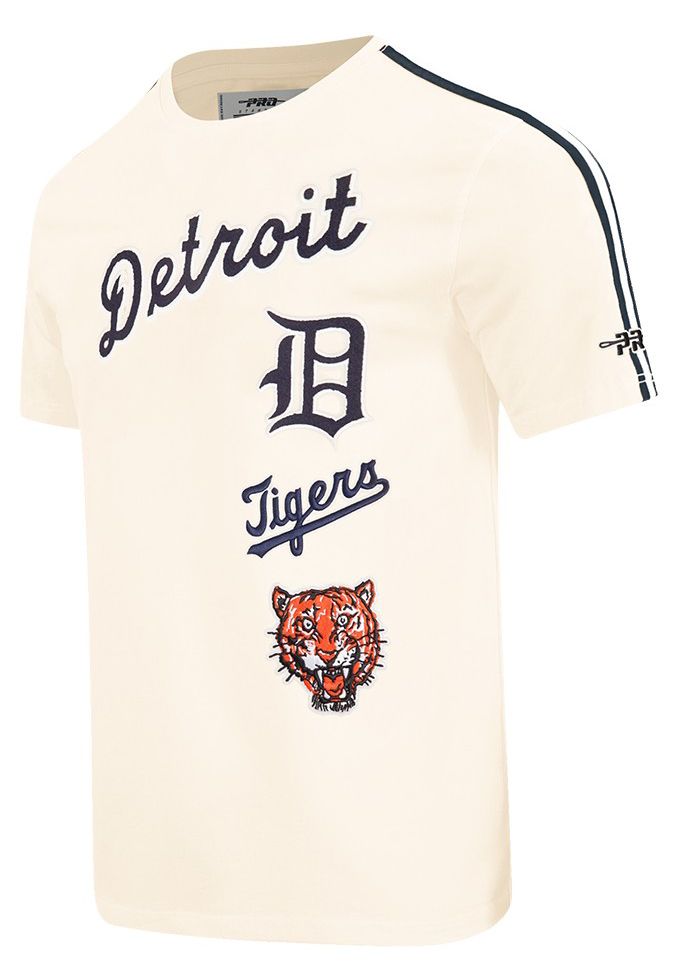 Pro Standard Men's Detroit Tigers Cream Retro Classic T-Shirt