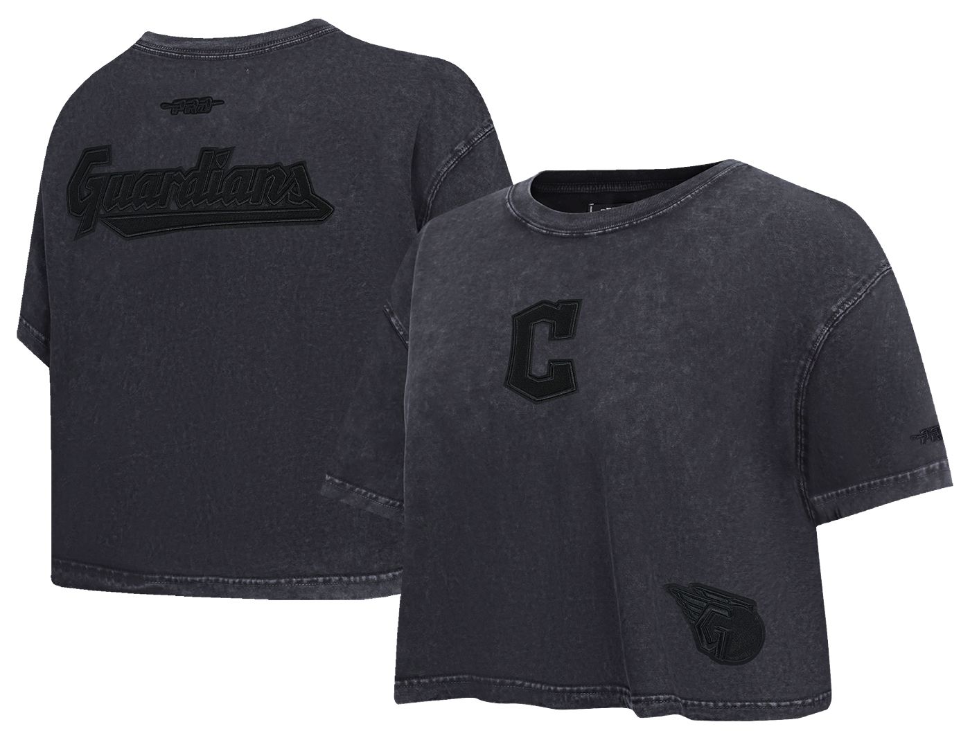 Pro Standard Women's Cleveland Guardians Black Washed Classic T-Shirt
