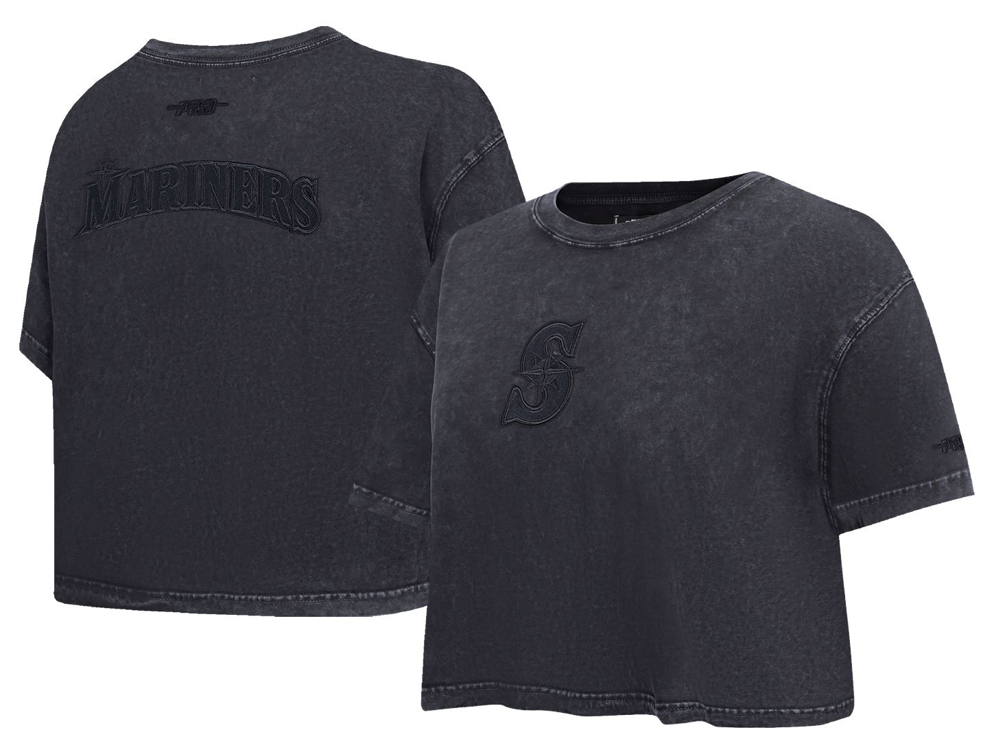 Pro Standard Women's Seattle Mariners Black Washed Classic T-Shirt