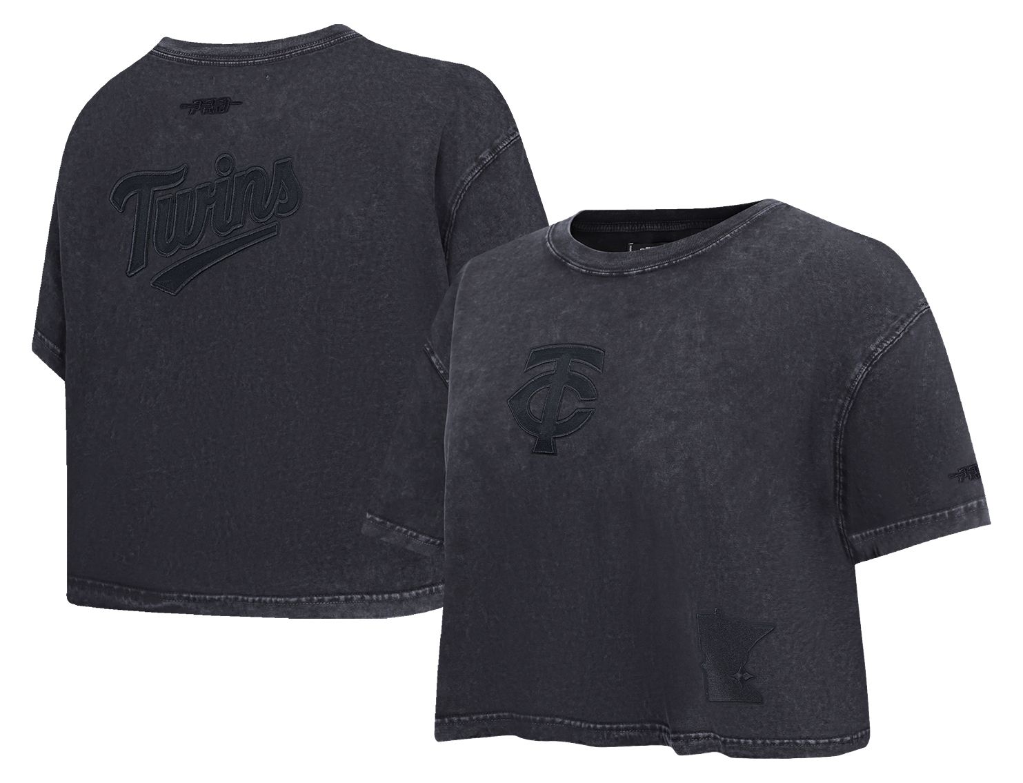 Pro Standard Women's Minnesota Twins Black Washed Classic T-Shirt