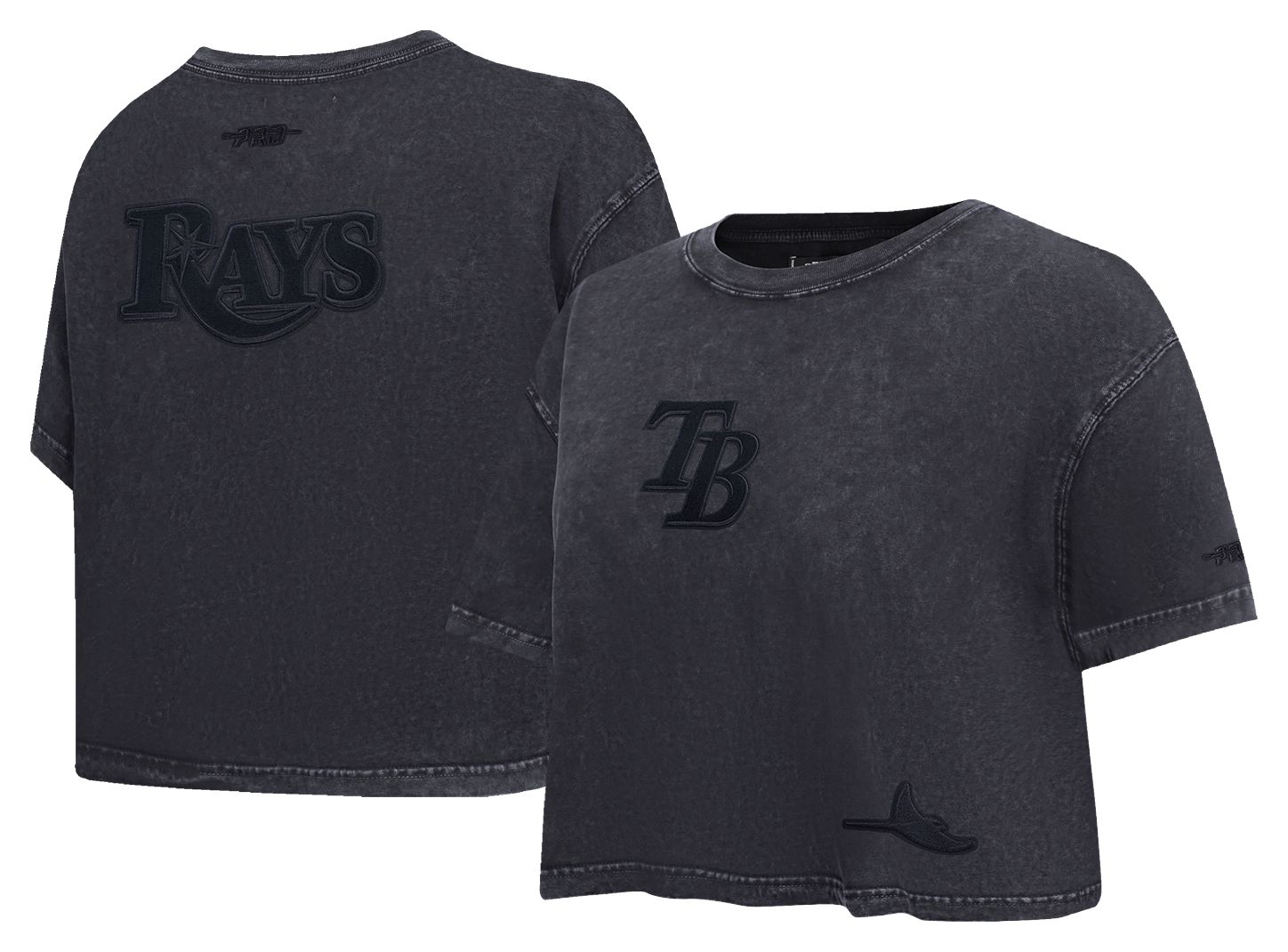 Pro Standard Women's Tampa Bay Rays Black Washed Classic T-Shirt