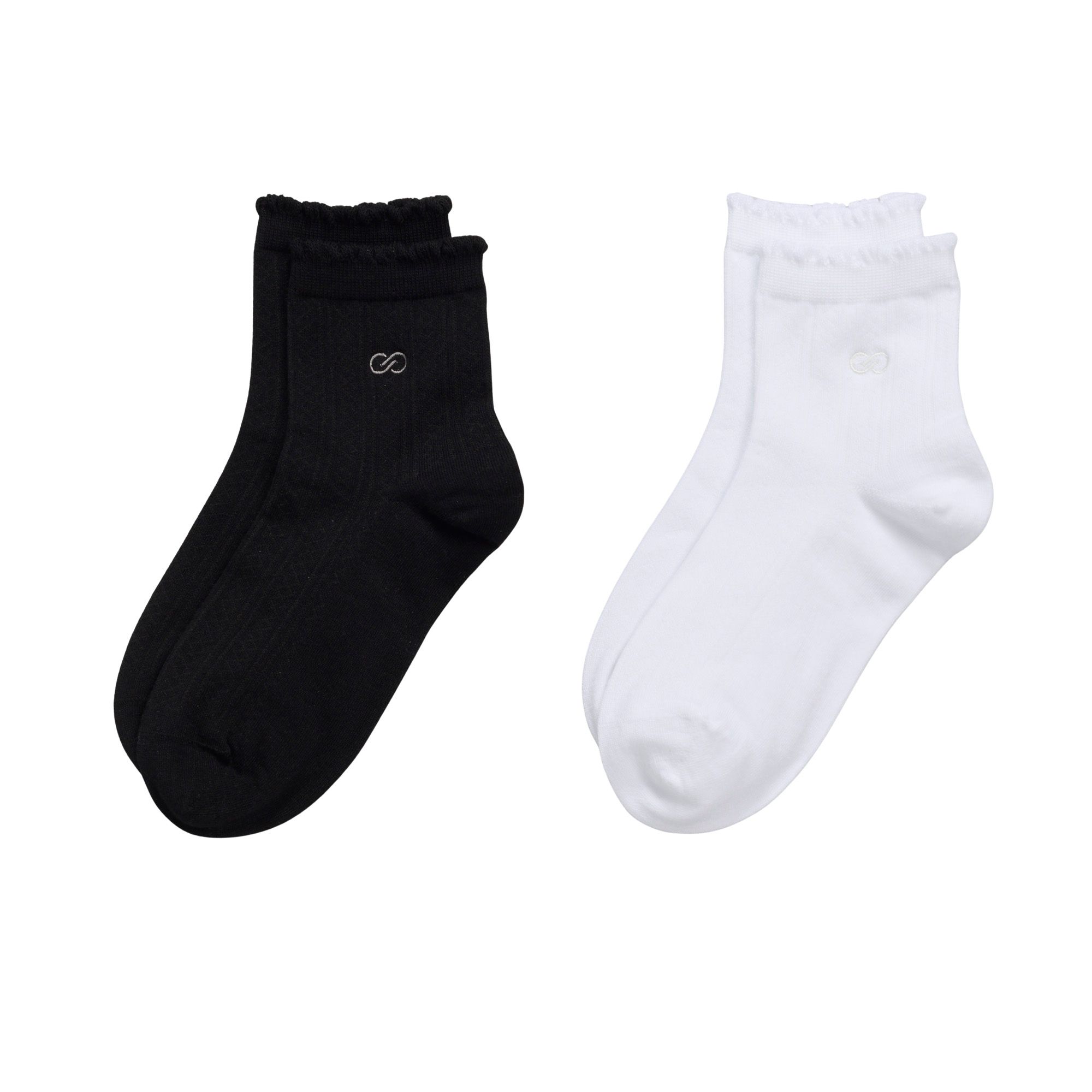 CALIA Women's Pointelle Quarter Socks - 2 Pack