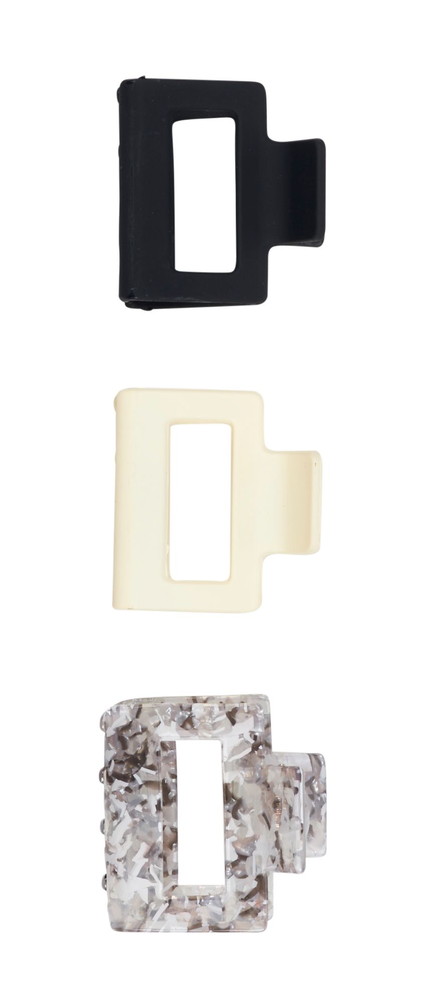 CALIA Women's Mini Claw Clip 3-Pack