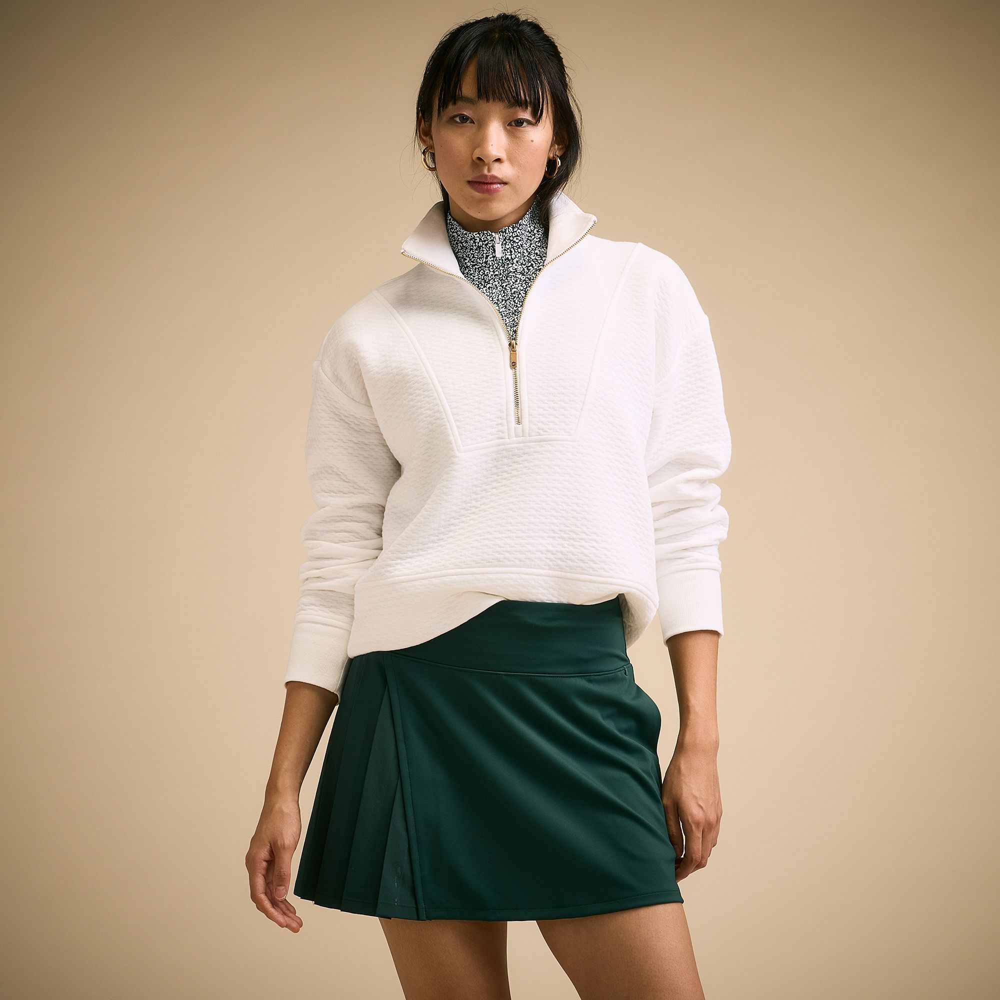 CALIA Women's Golf Birdie Weave Half-Zip