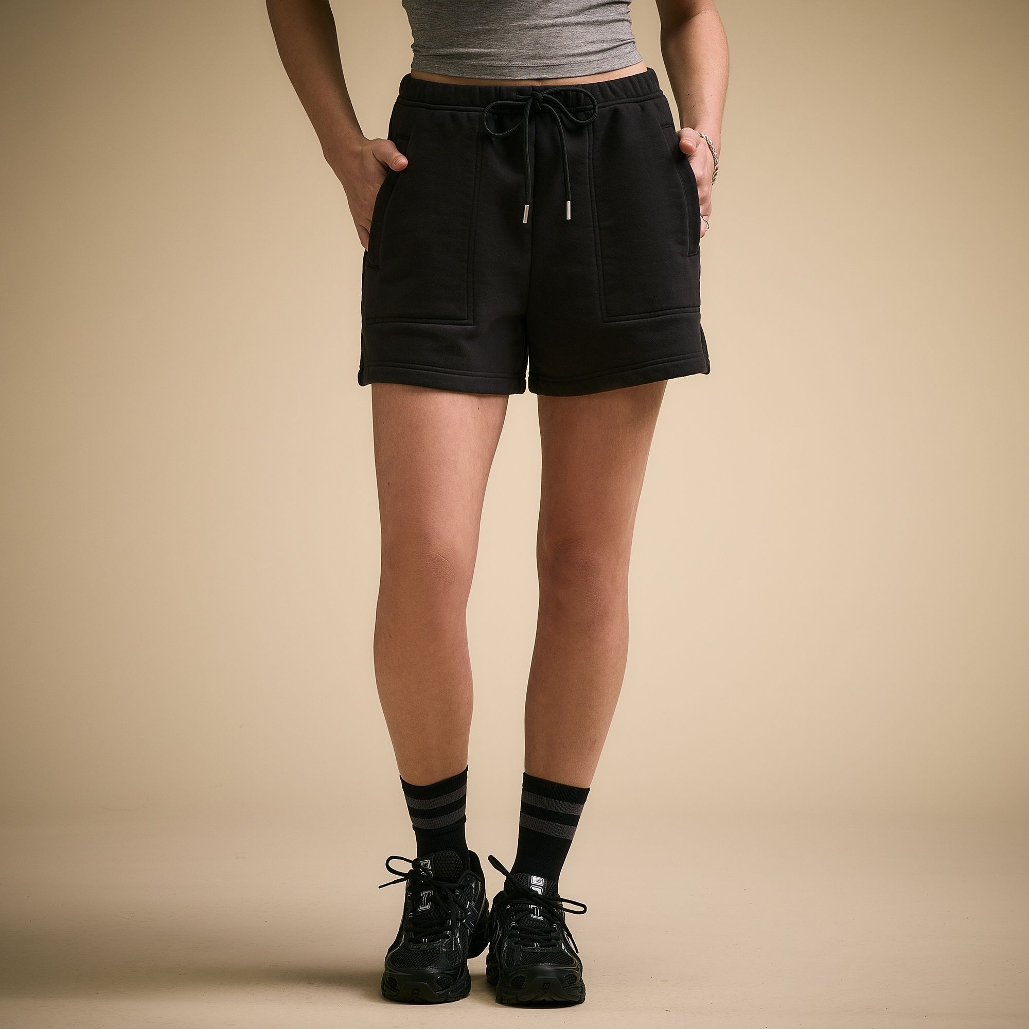 CALIA Women's Cotton High Rise Shorts