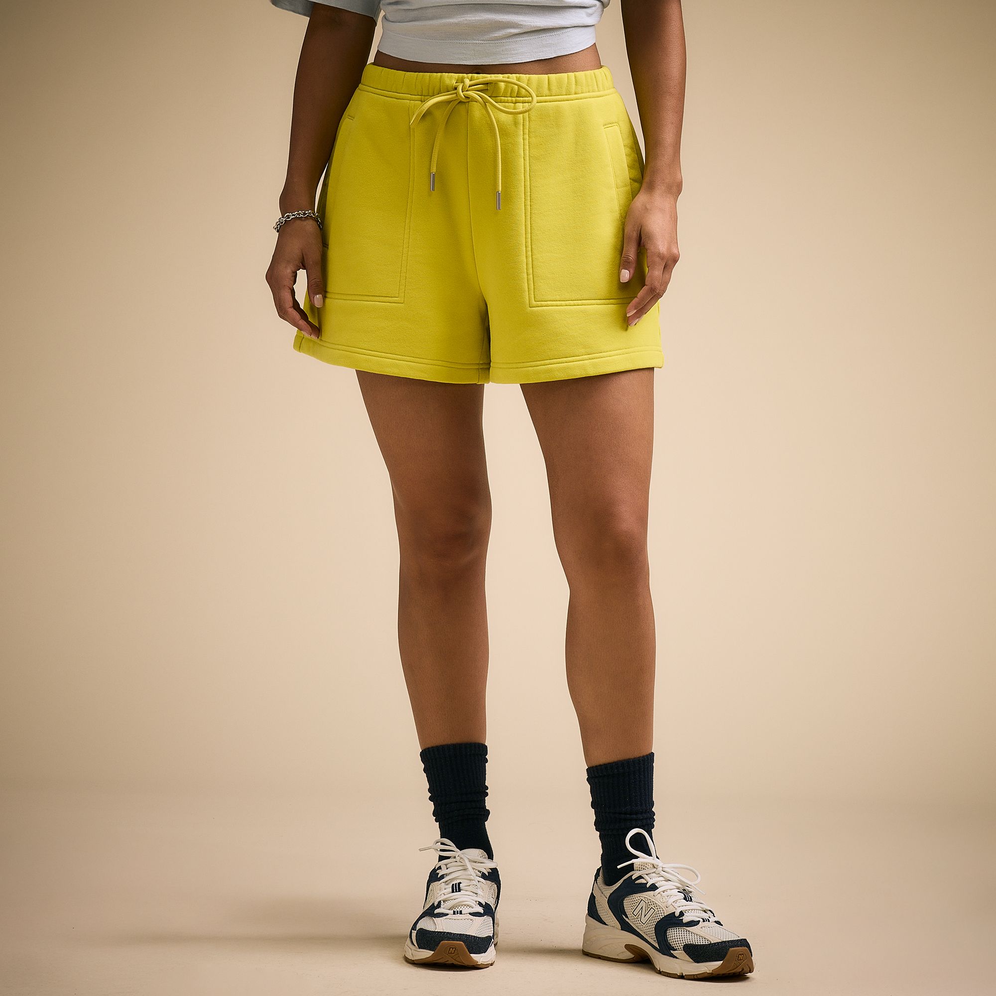 CALIA Women's Cotton High Rise Shorts