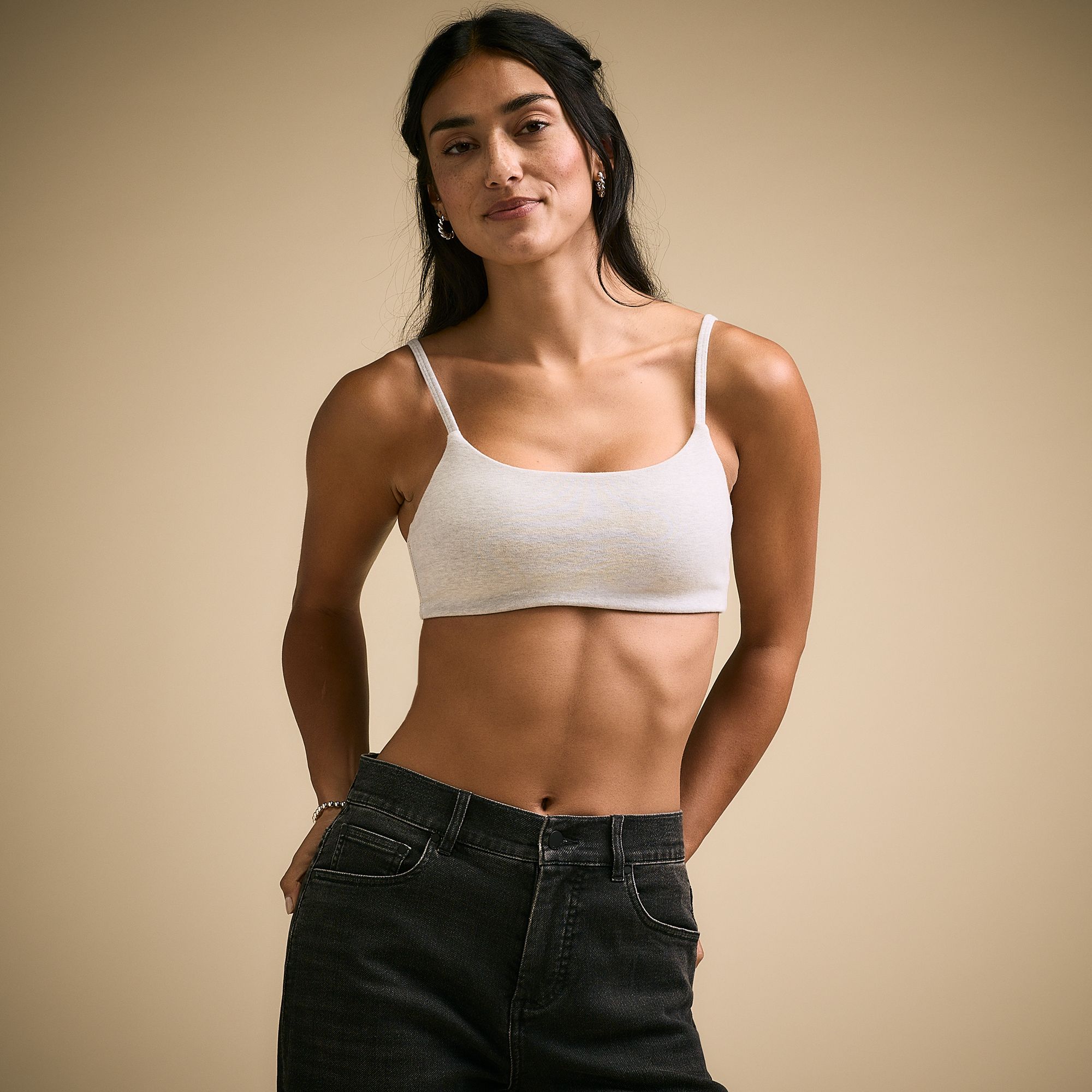 CALIA Women's Cotton Low Support Bralette