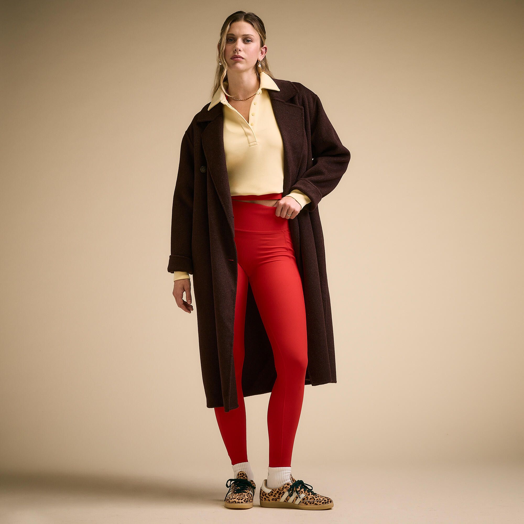 CALIA Women's Double Face Wool Coat