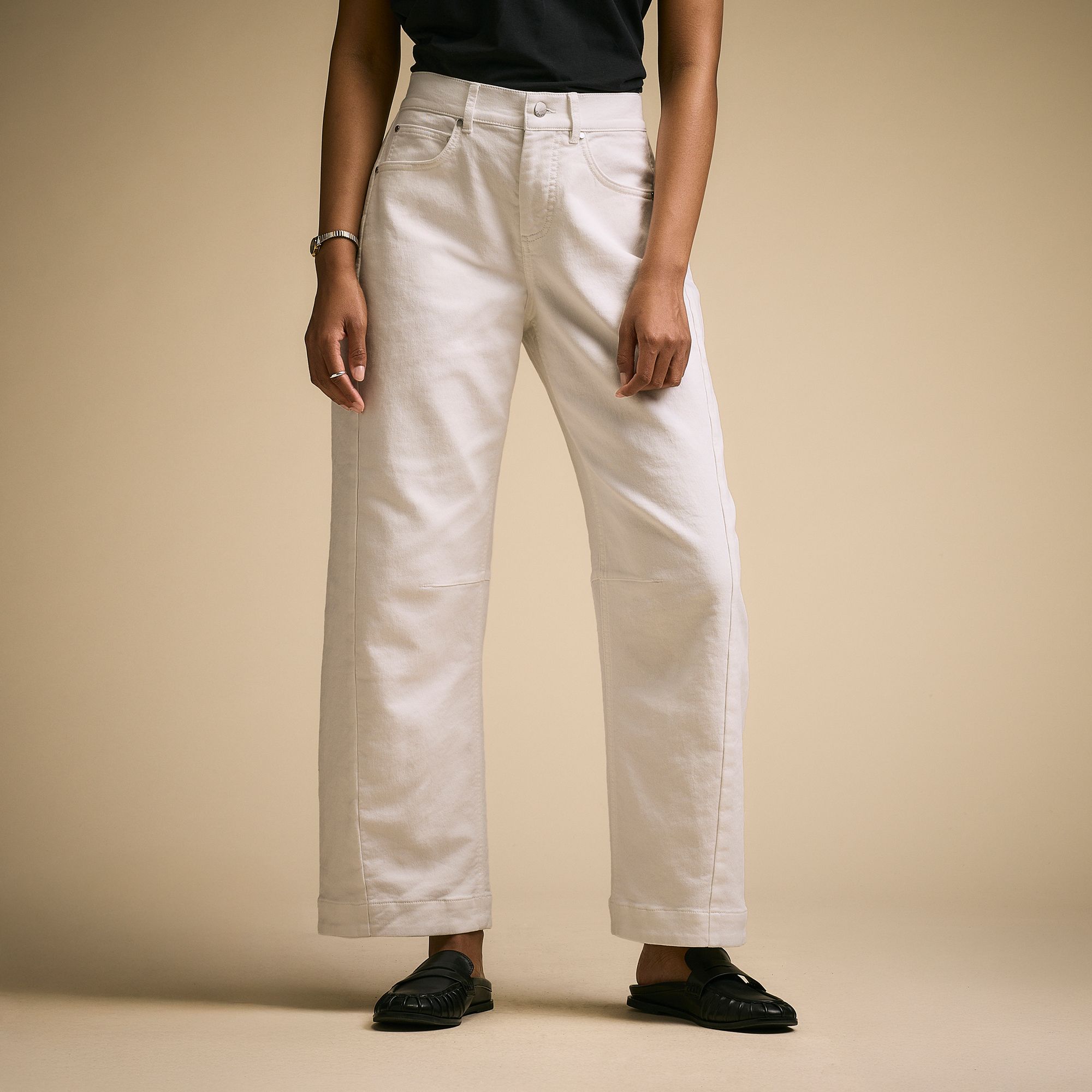 CALIA Women's Effortless Denim Barrel Pant