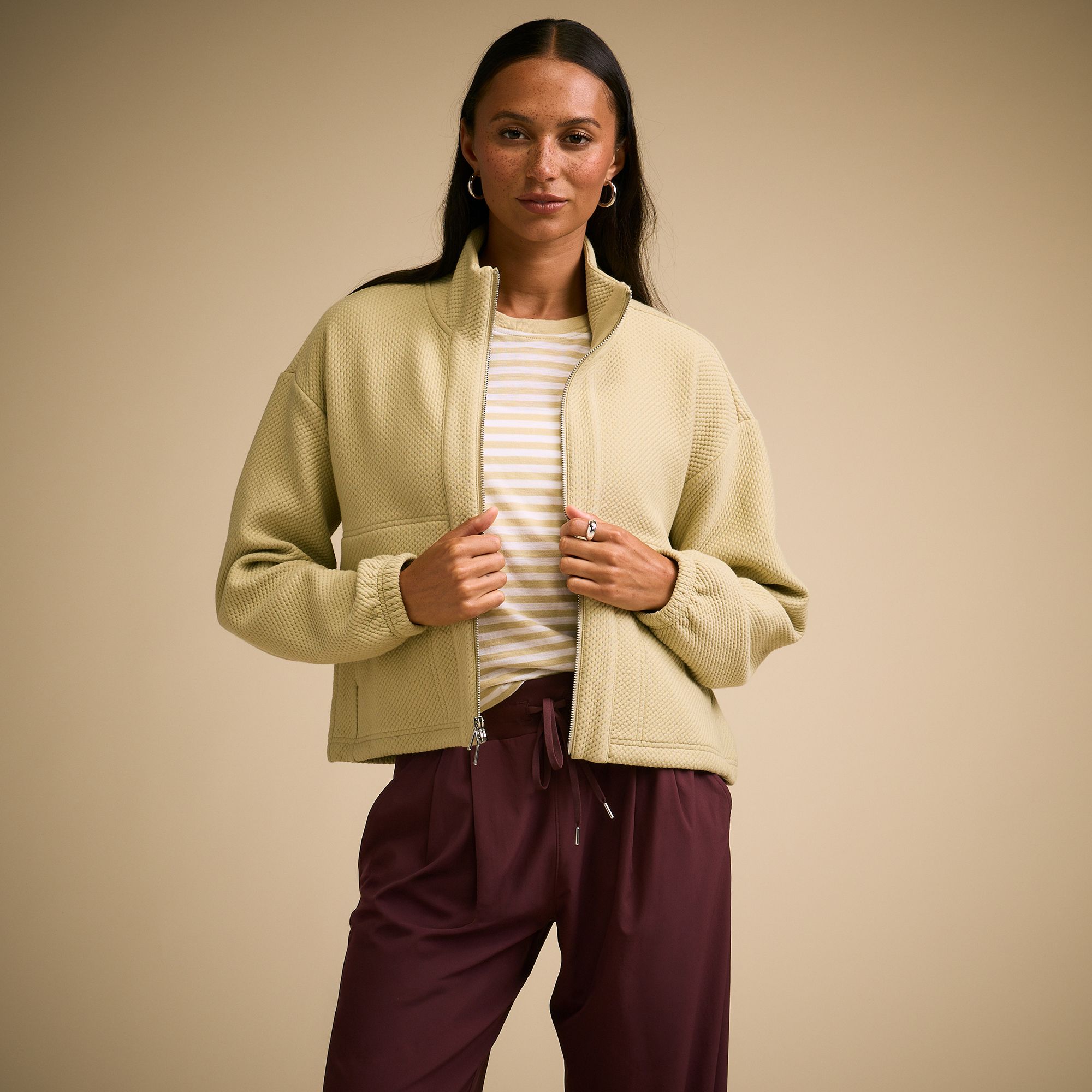CALIA Women's Elevate Bungie Hem Full Zip