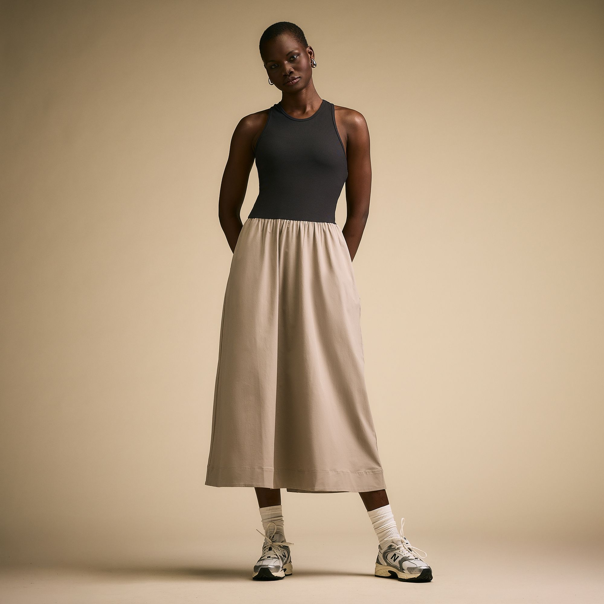 CALIA Women's Mixed Media Dress