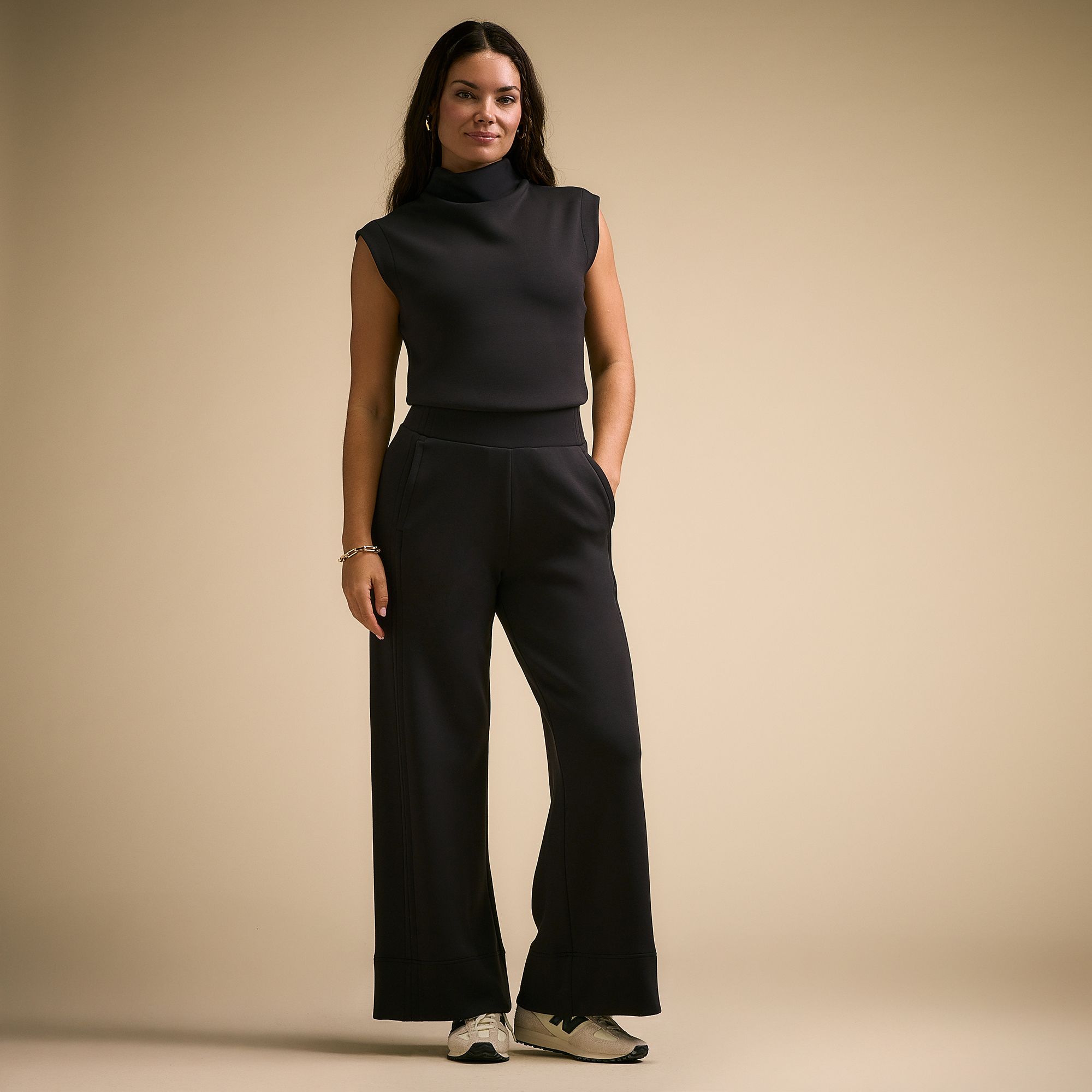CALIA Women's Mock neck Jumpsuit