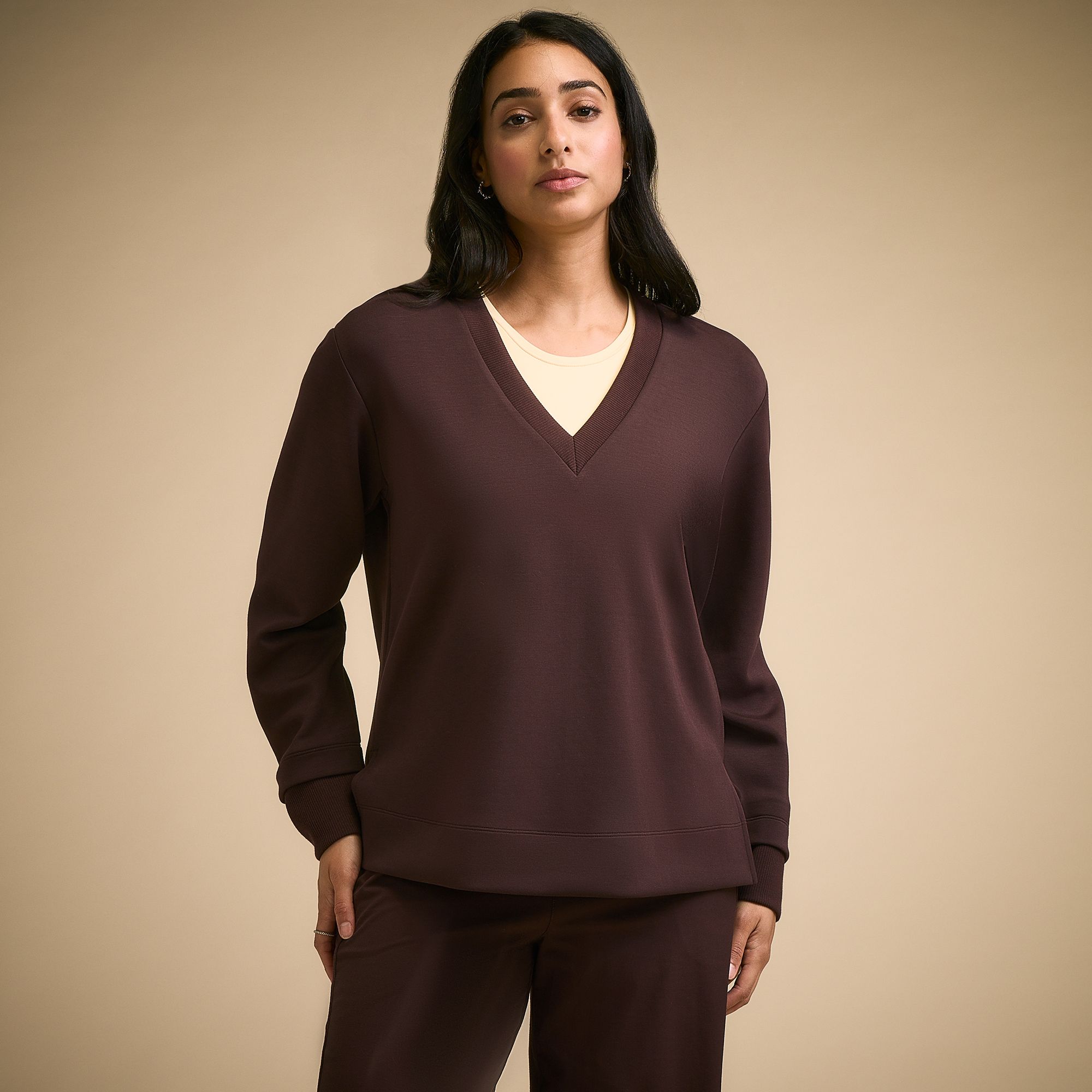 CALIA Women's Sandwash Deep V Tunic