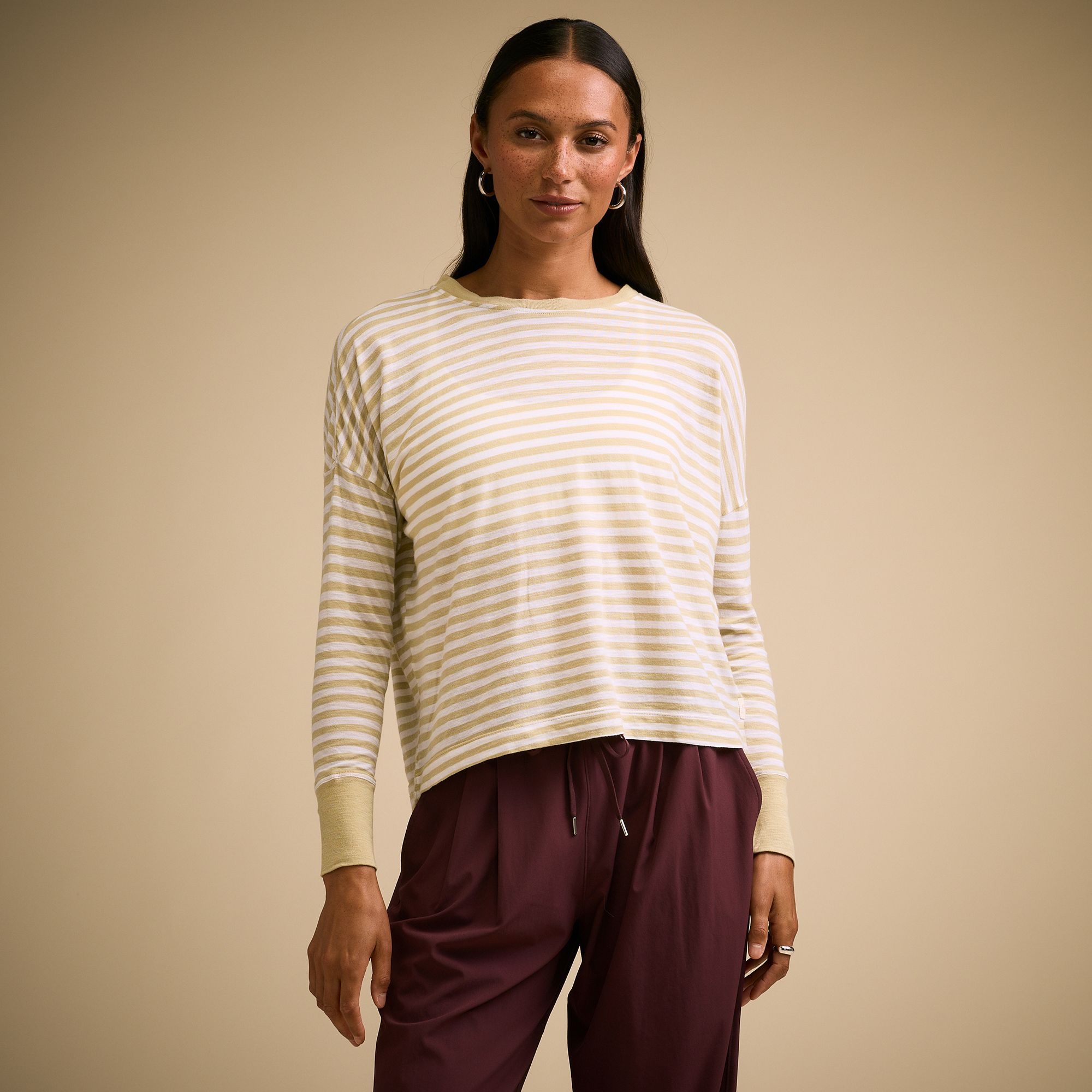 CALIA Women's Everyday Slub Long Sleeve T-Shirt