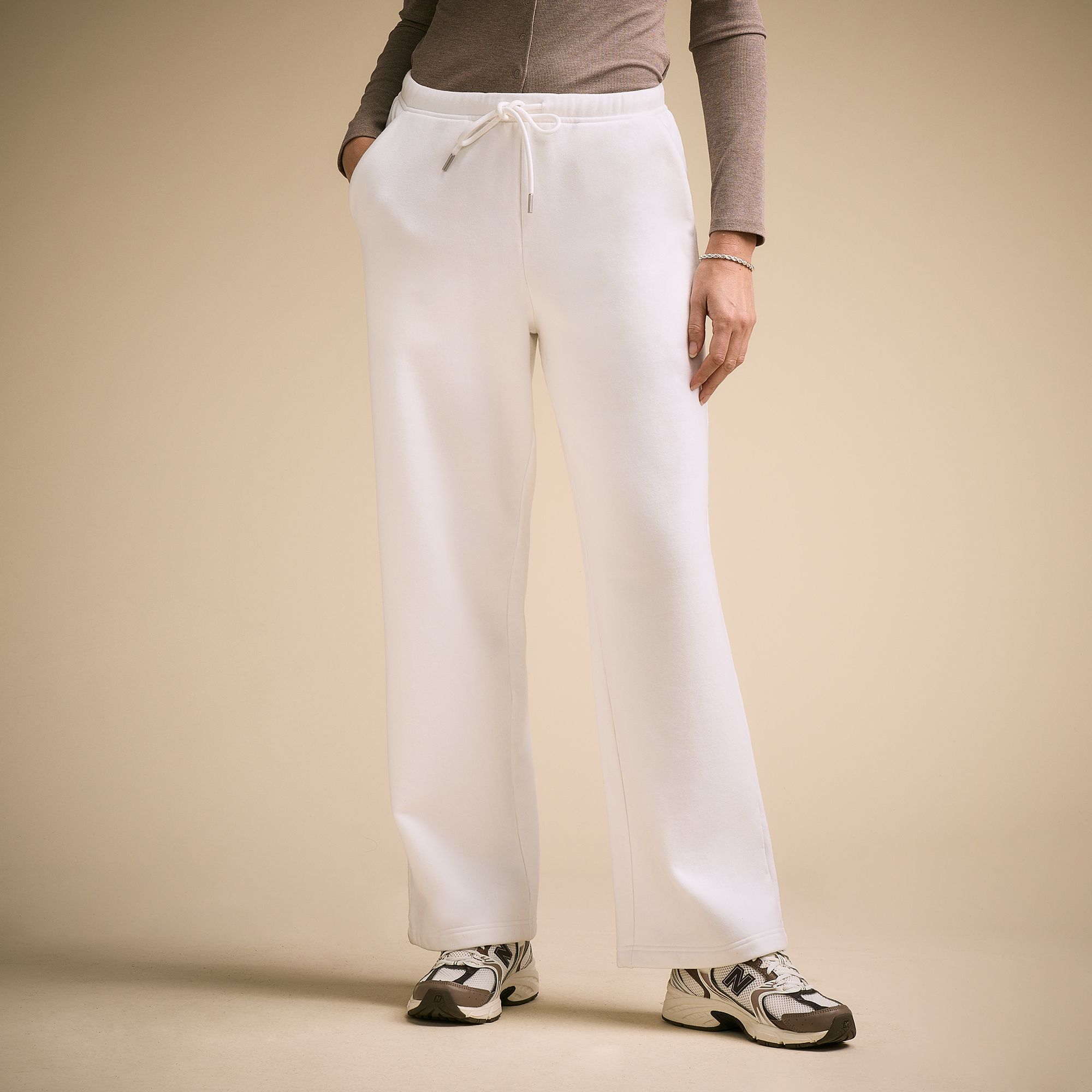 CALIA Women's Washed Cotton Straight Leg Pant