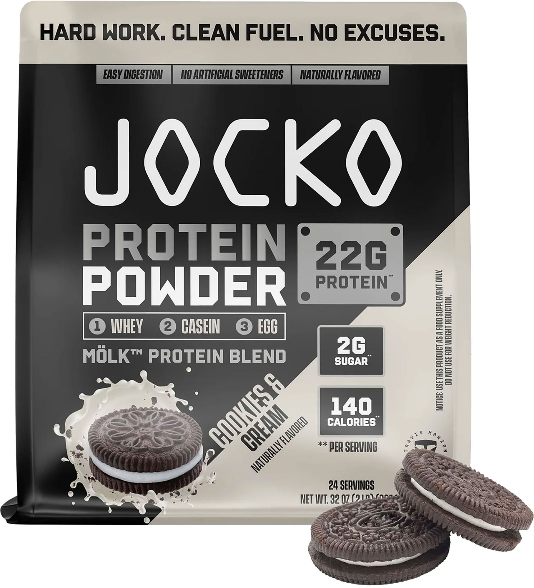 Jocko Molk Protein Powder Cookies and Cream 2lb