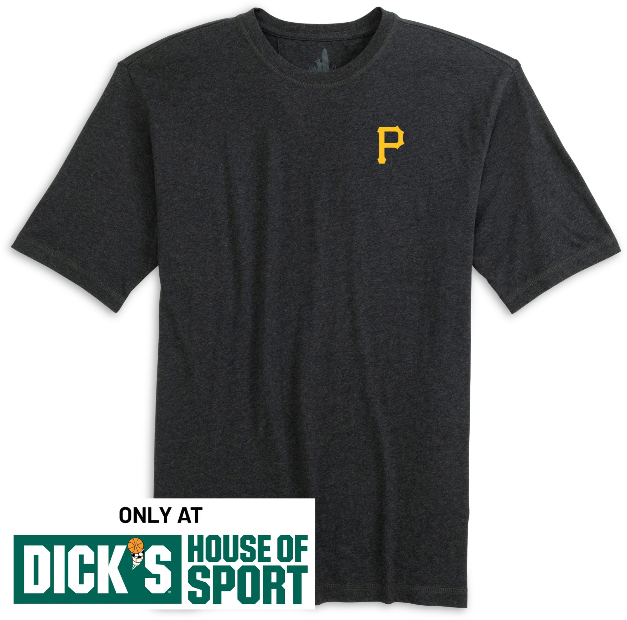 Johnnie-O Men's Pittsburgh Pirates Black Heathered Spencer T-Shirt