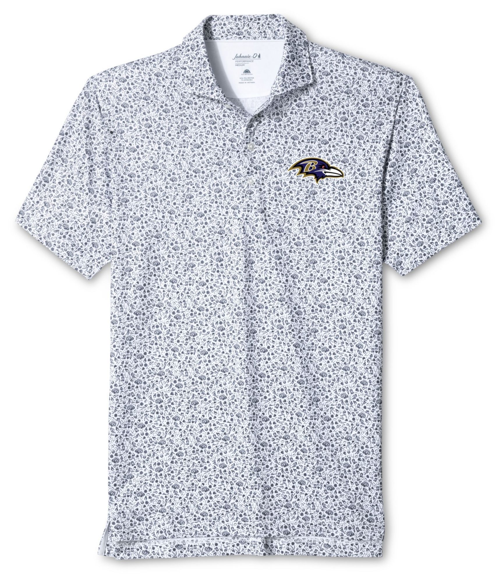 Johnnie-O Men's Baltimore Ravens Gridiron Performance Polo